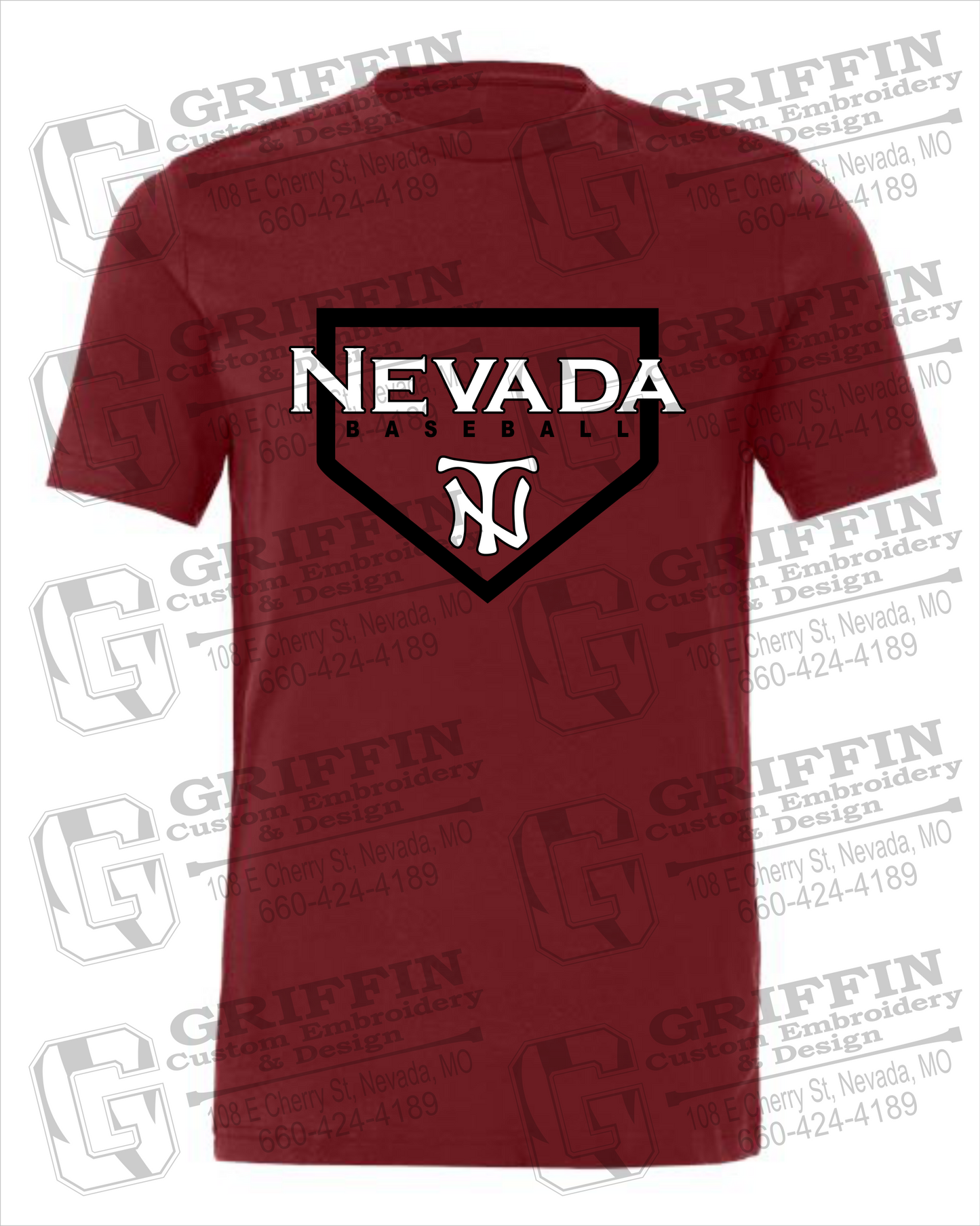 Nevada Tigers 21-S 100% Cotton Short Sleeve T-Shirt - Baseball