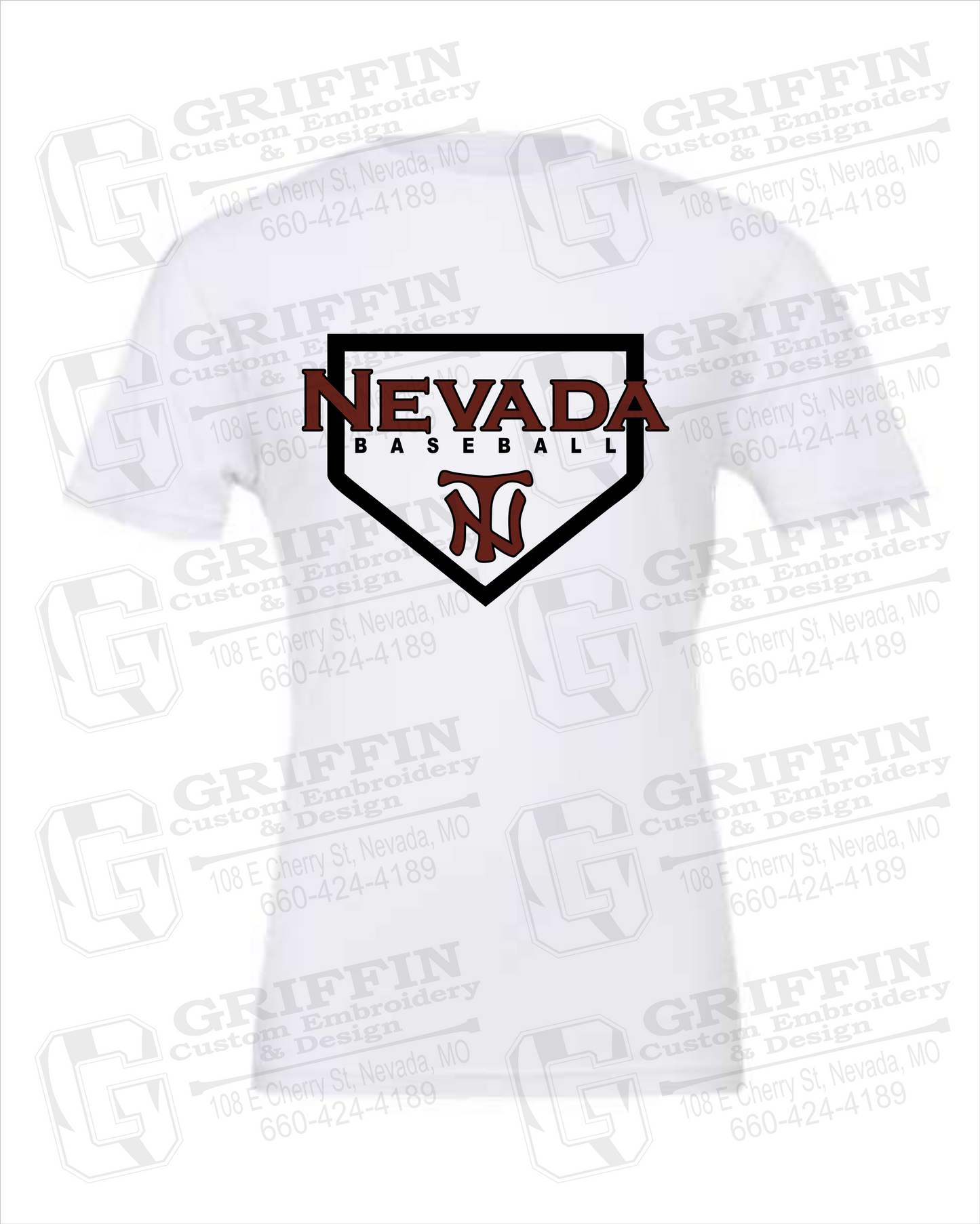 Nevada Tigers 21-S 100% Cotton Short Sleeve T-Shirt - Baseball