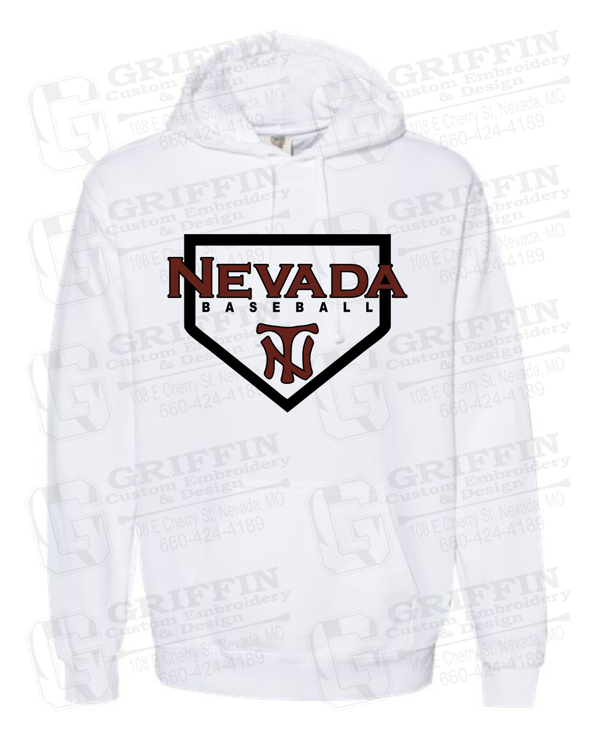 Comfort Colors Hoodie - Baseball - Nevada Tigers 21-S