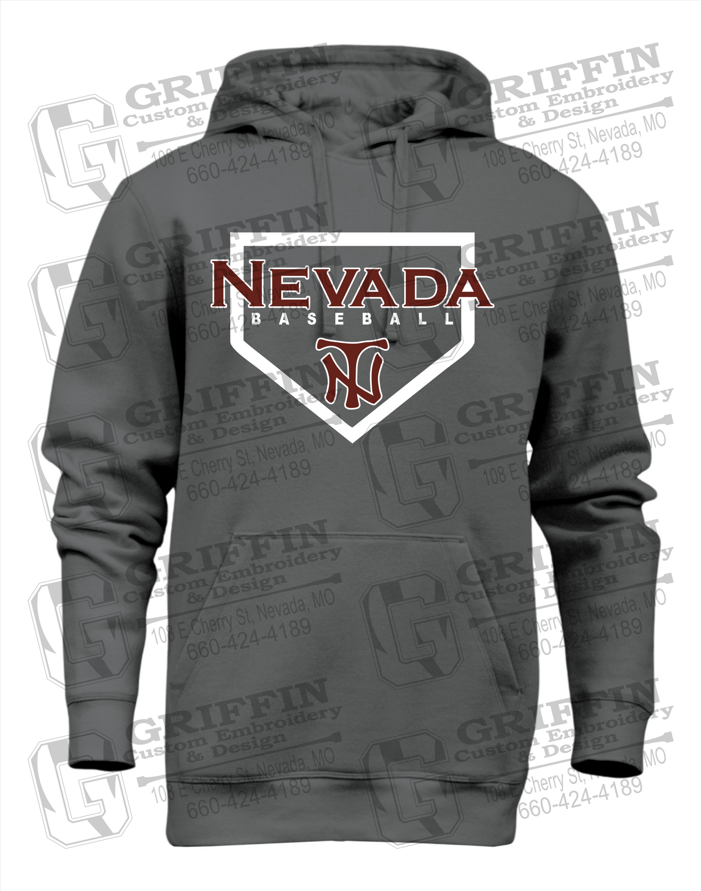 Heavyweight Fleece Hoodie - Baseball - Nevada Tigers 21-S