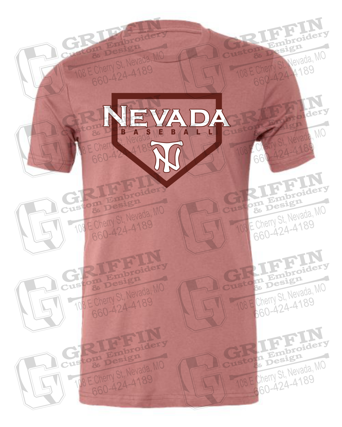 Cotton Short Sleeve T-Shirt - Baseball - Nevada Tigers 21-S