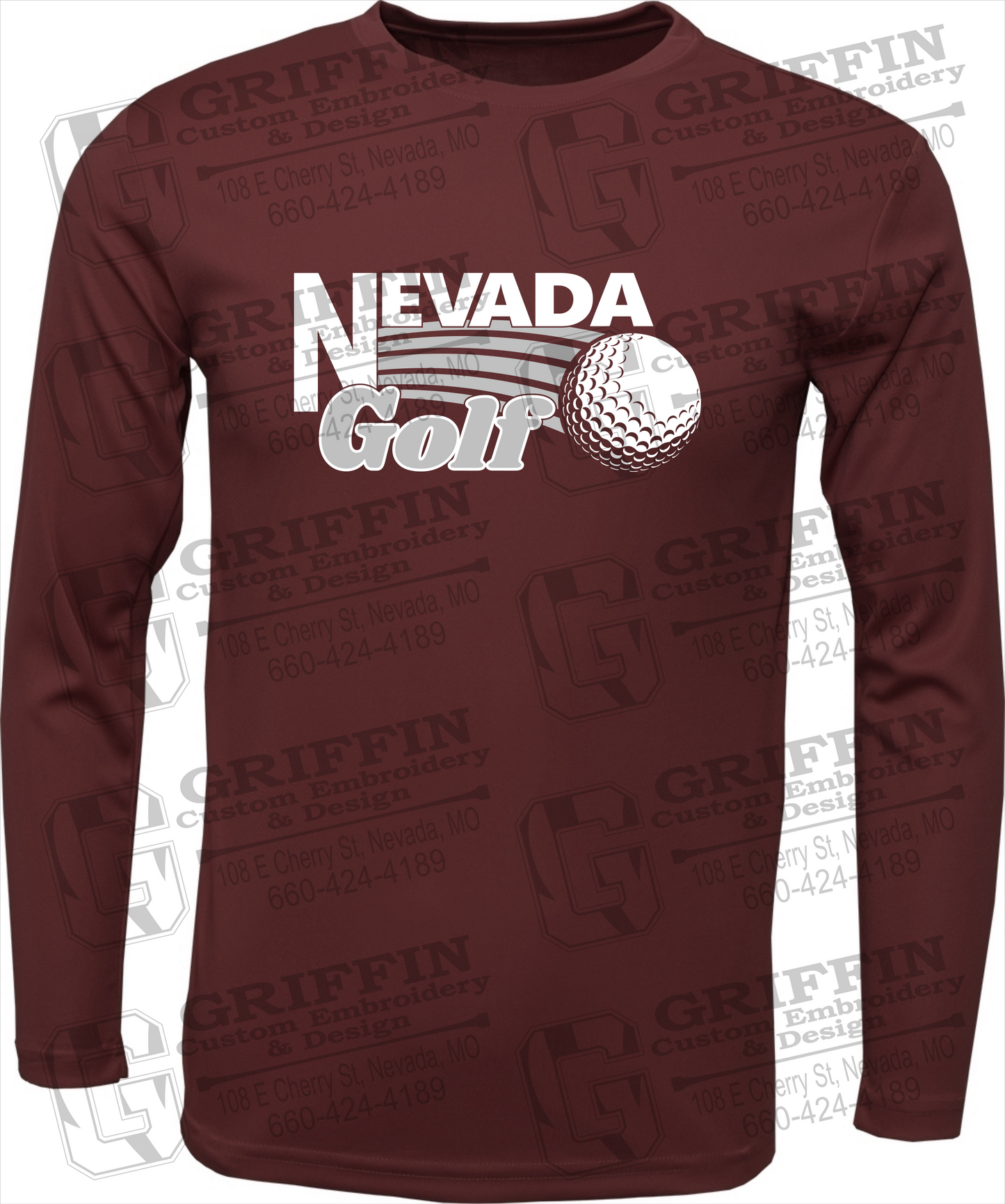 Toddler Dry-Fit Long Sleeve T-Shirt - Golf - Nevada Tigers 21-W