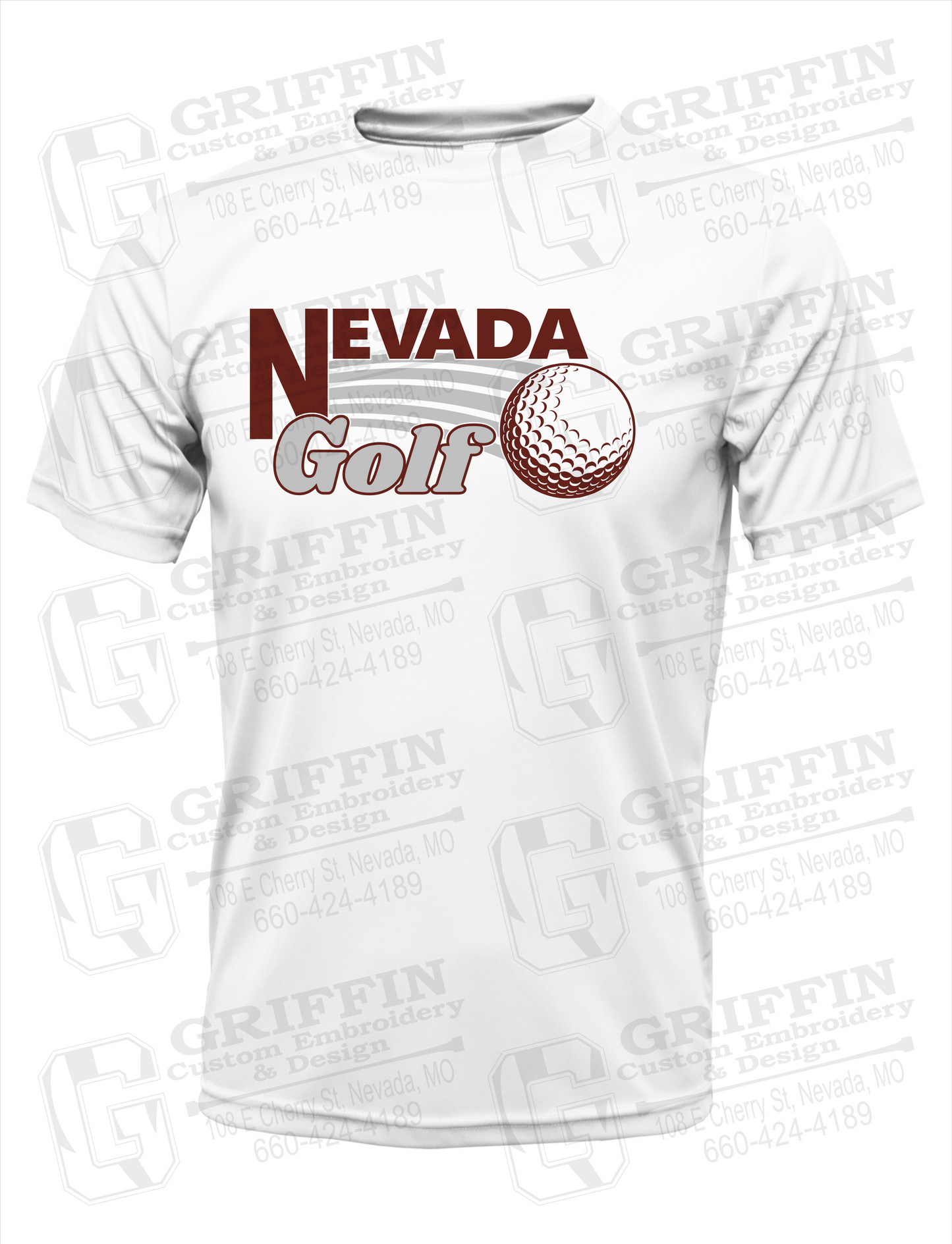 Dry-Fit Short Sleeve T-Shirt - Golf - Nevada Tigers 21-W
