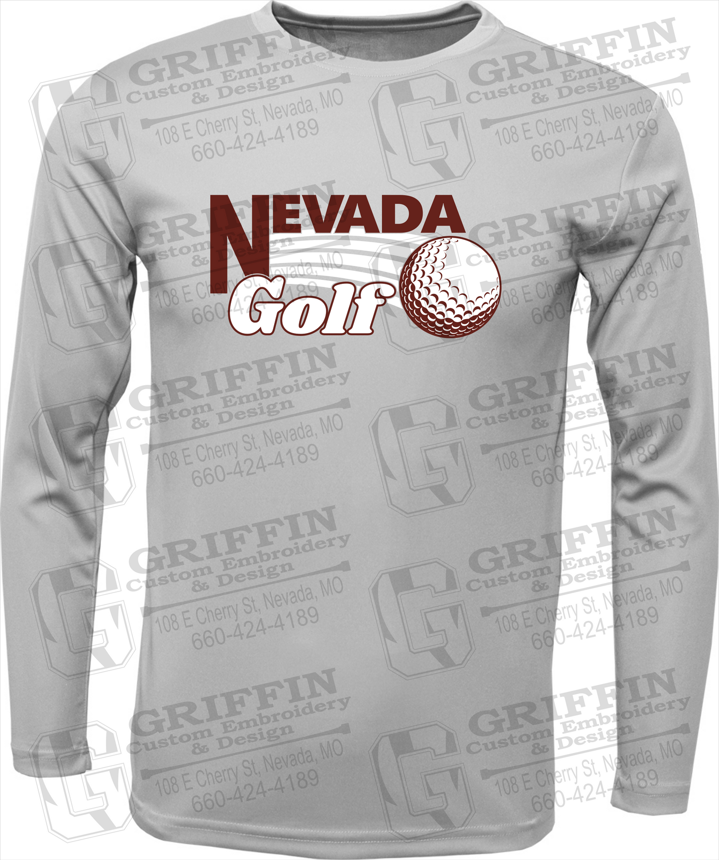 Toddler Dry-Fit Long Sleeve T-Shirt - Golf - Nevada Tigers 21-W