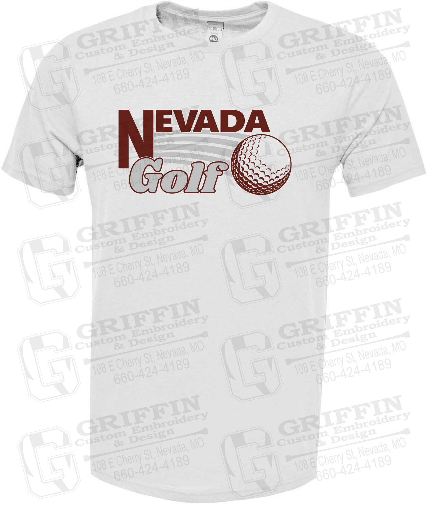 Soft-Tek Short Sleeve T-Shirt - Golf - Nevada Tigers 21-W