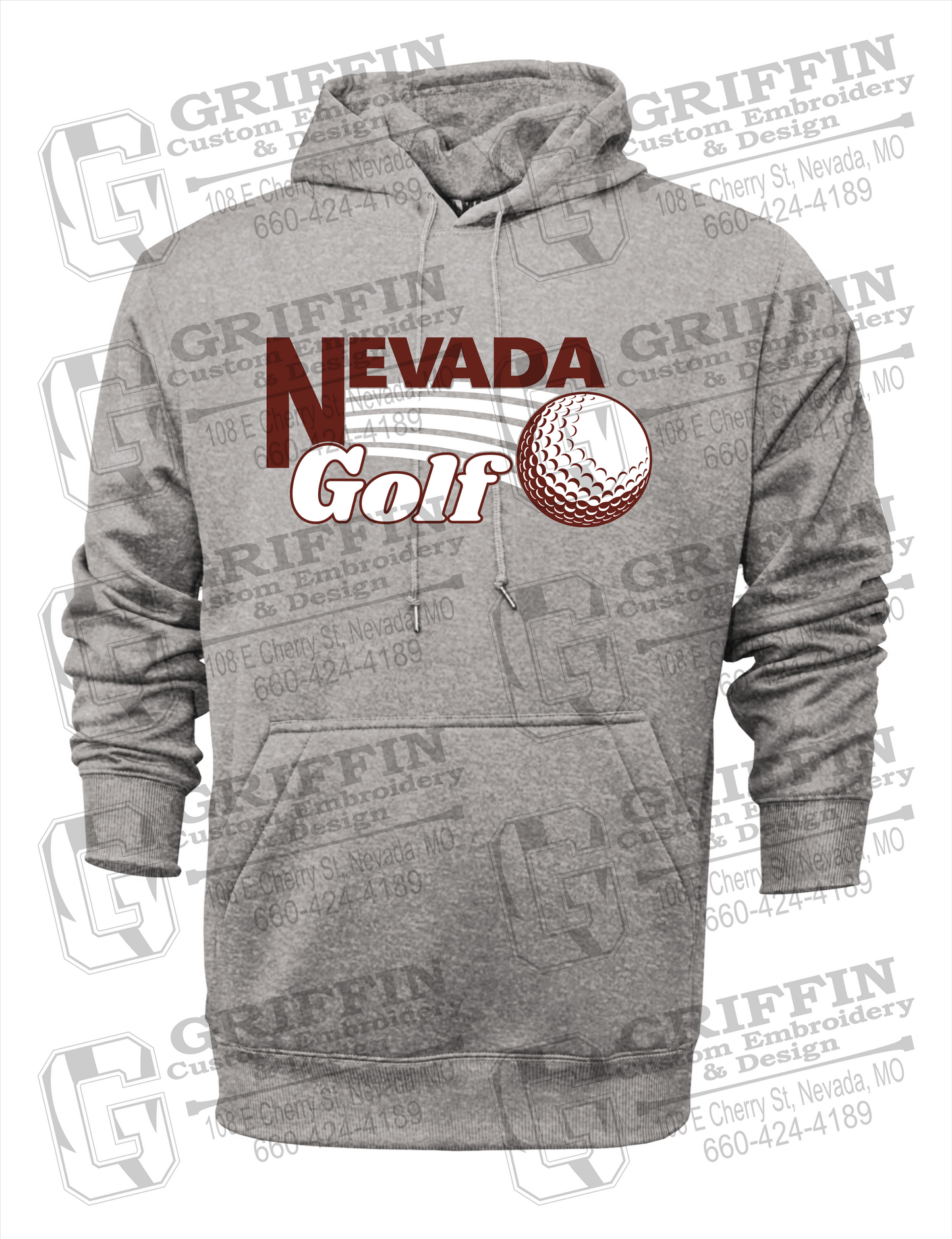 Performance Fleece Hoodie - Golf - Nevada Tigers 21-W