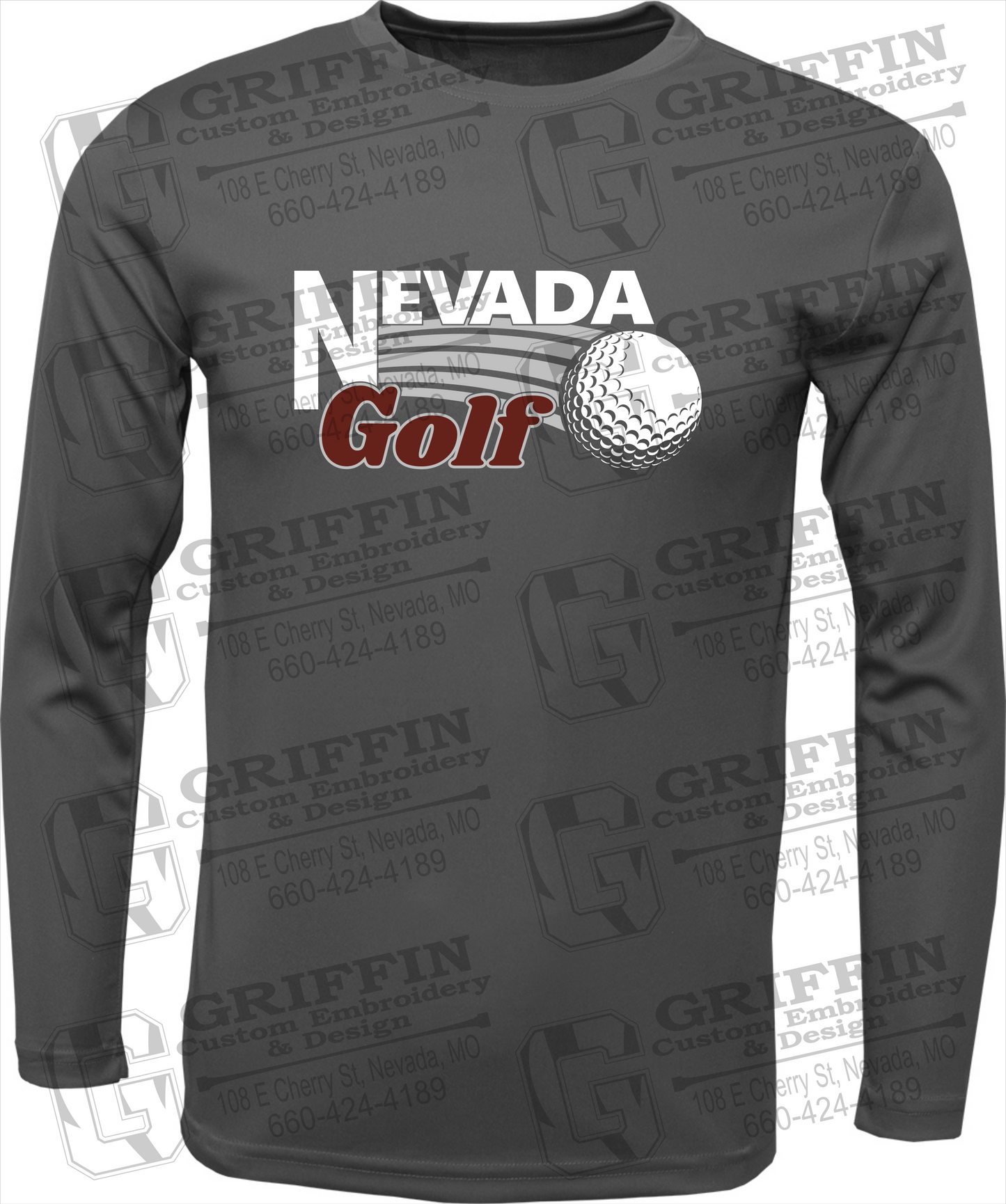 Toddler Dry-Fit Long Sleeve T-Shirt - Golf - Nevada Tigers 21-W