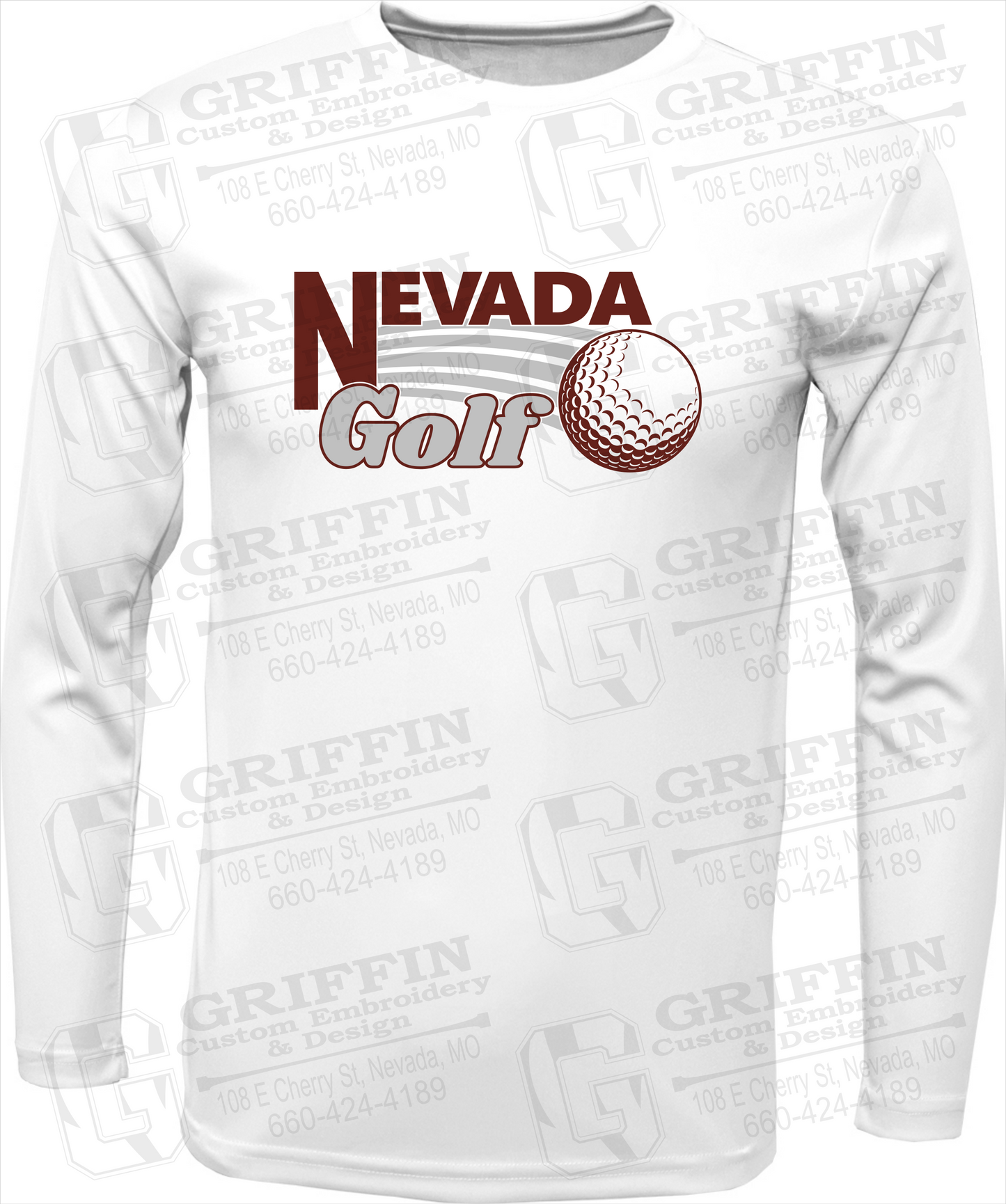Toddler Dry-Fit Long Sleeve T-Shirt - Golf - Nevada Tigers 21-W