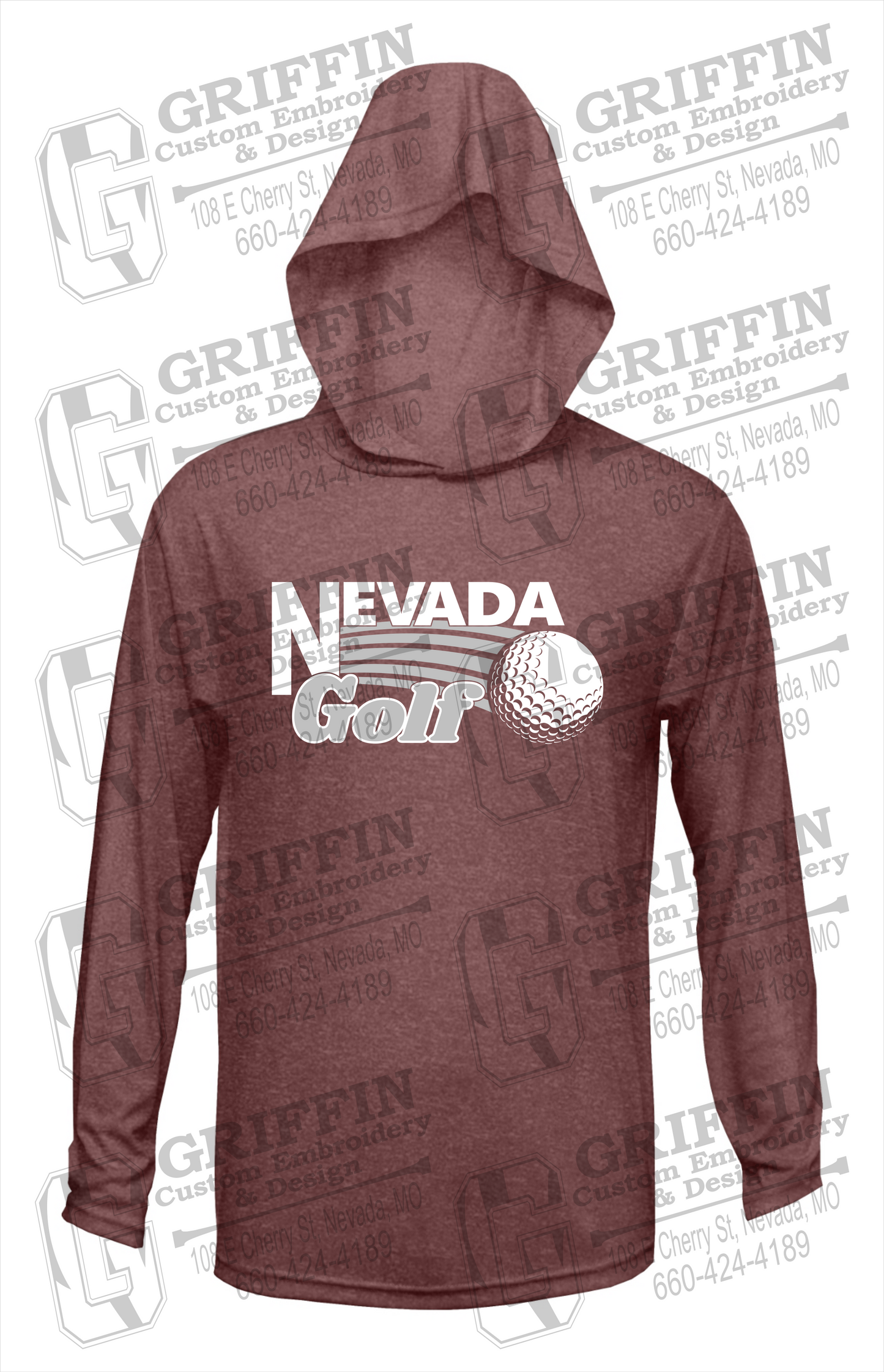 Dry-Fit T-Shirt Hoodie - Golf - Nevada Tigers 21-W