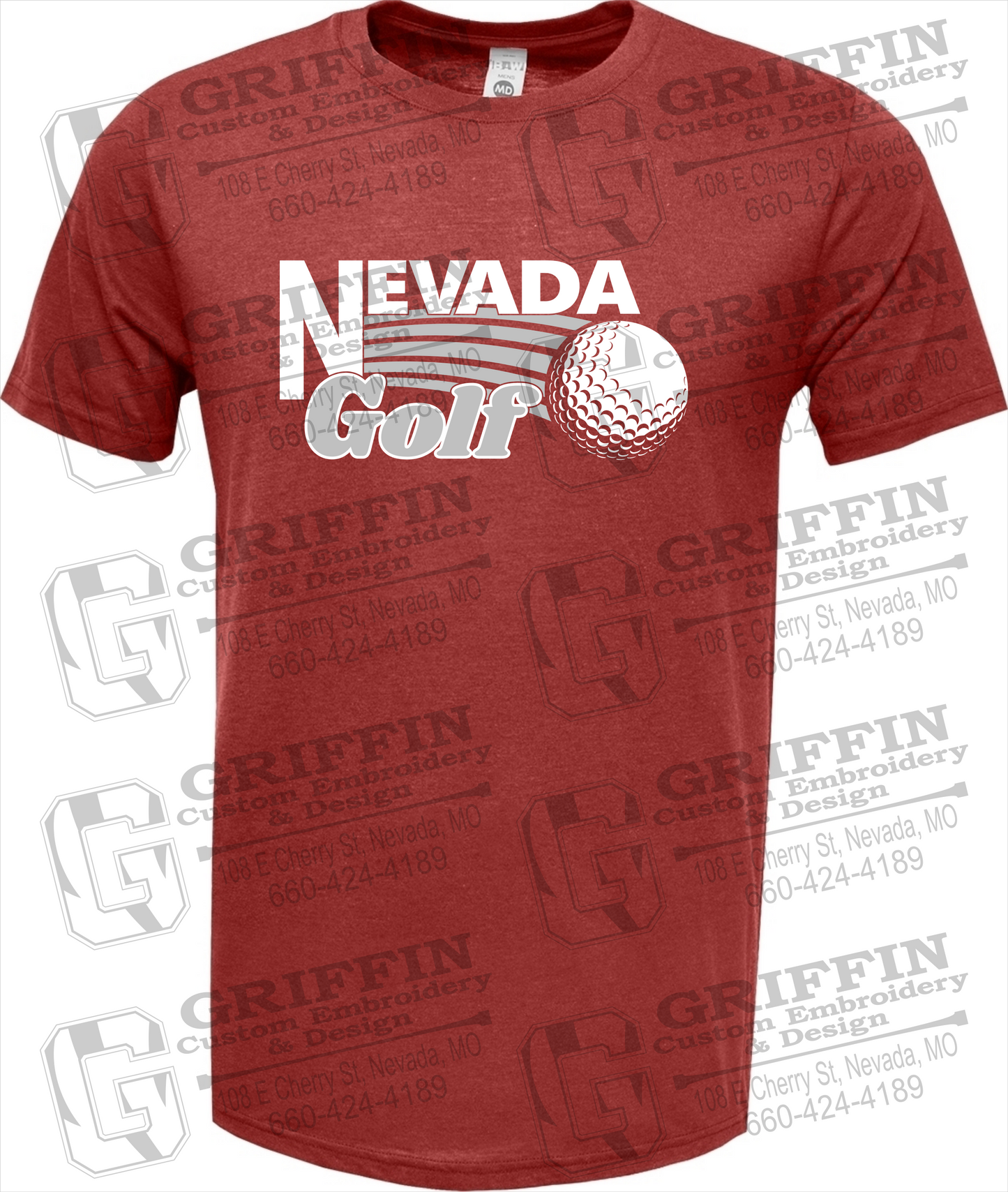 Soft-Tek Short Sleeve T-Shirt - Golf - Nevada Tigers 21-W