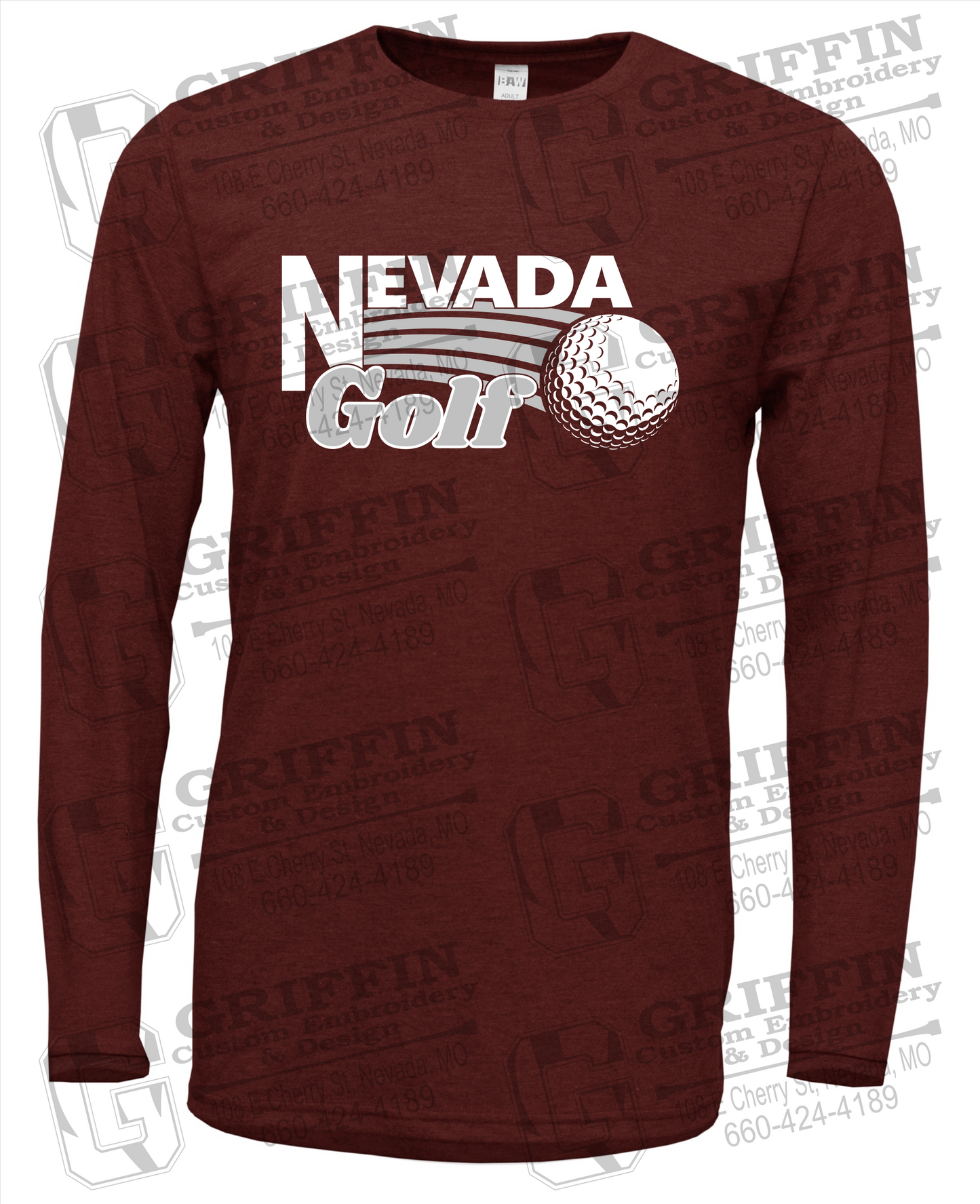 Soft-Tek Long Sleeve T-Shirt - Golf - Nevada Tigers 21-W