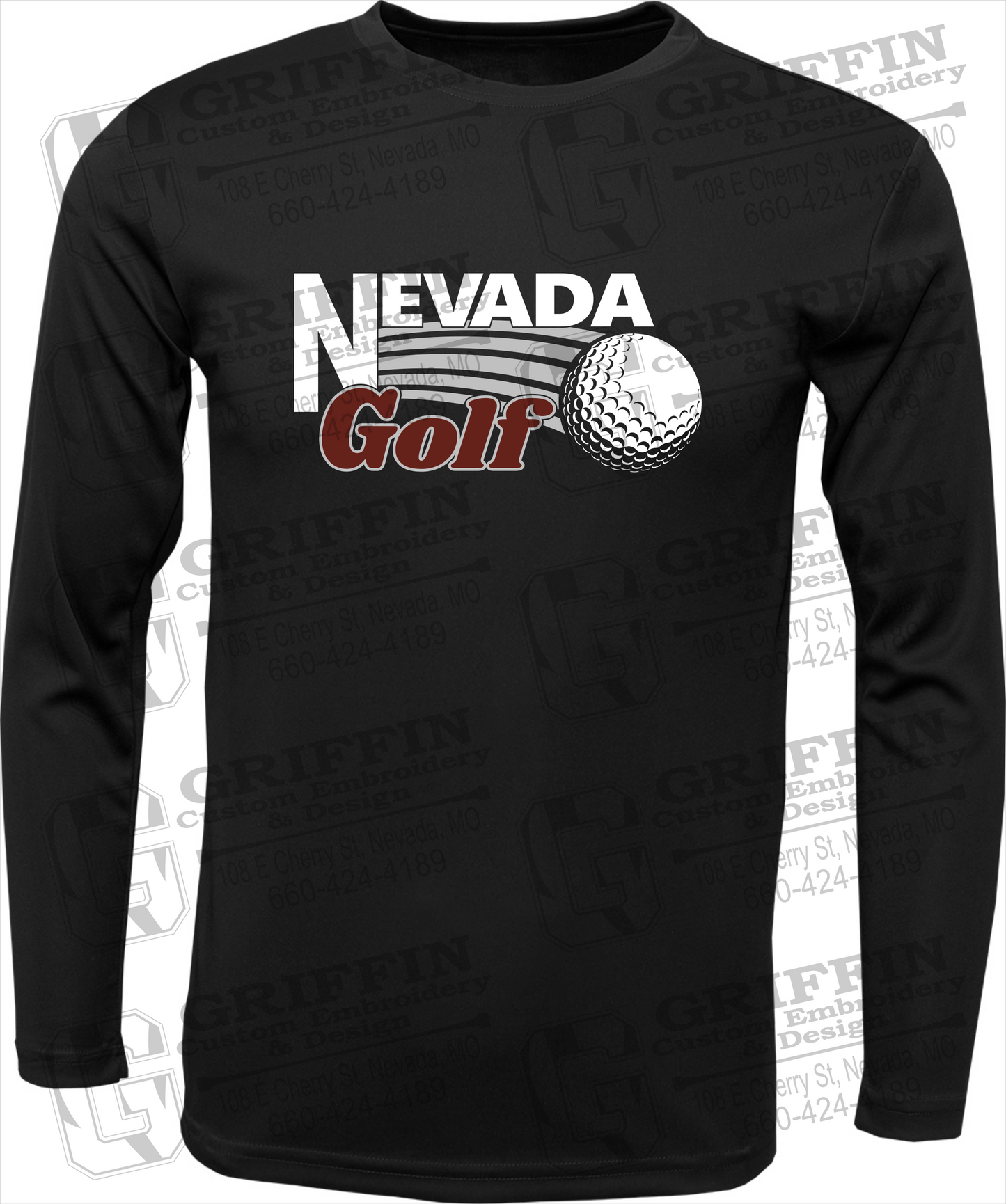 Toddler Dry-Fit Long Sleeve T-Shirt - Golf - Nevada Tigers 21-W