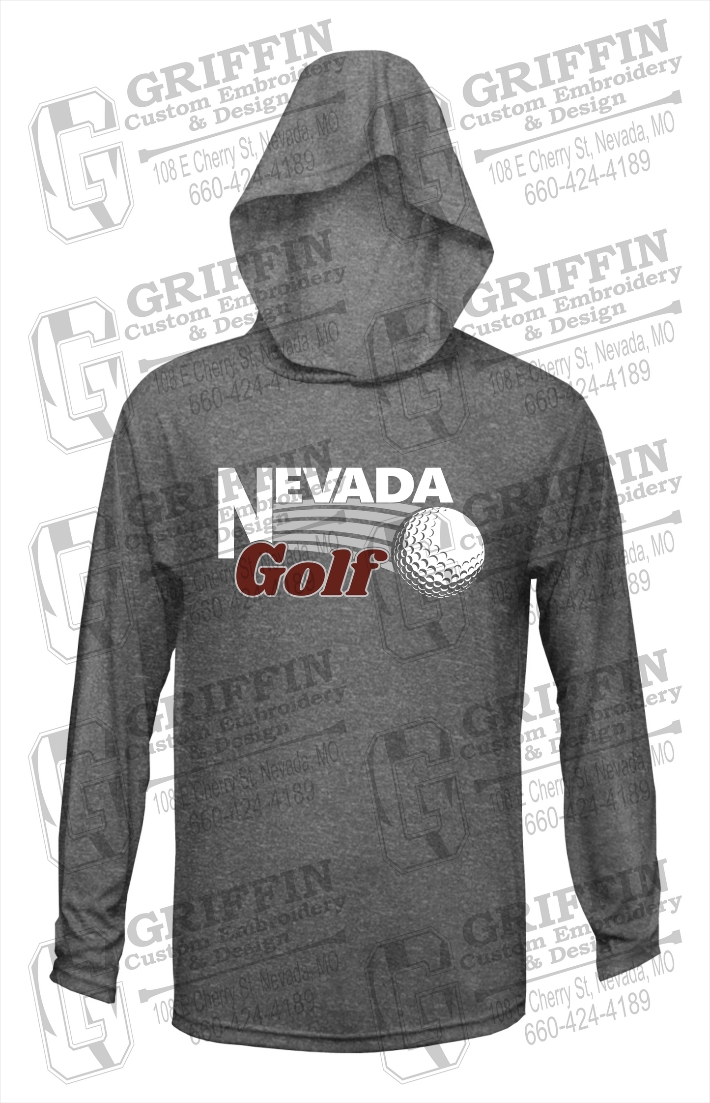 Dry-Fit T-Shirt Hoodie - Golf - Nevada Tigers 21-W