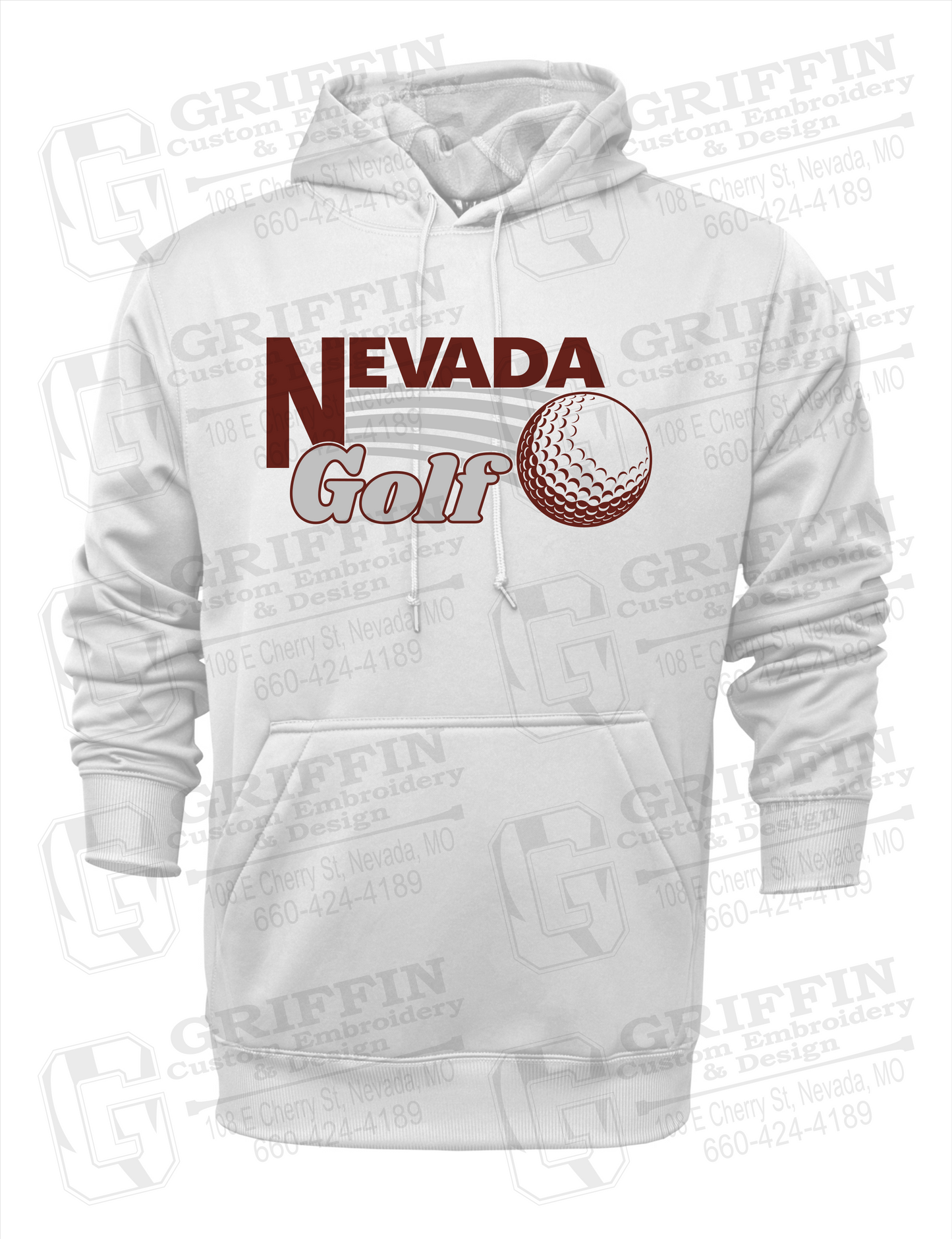 Performance Fleece Hoodie - Golf - Nevada Tigers 21-W