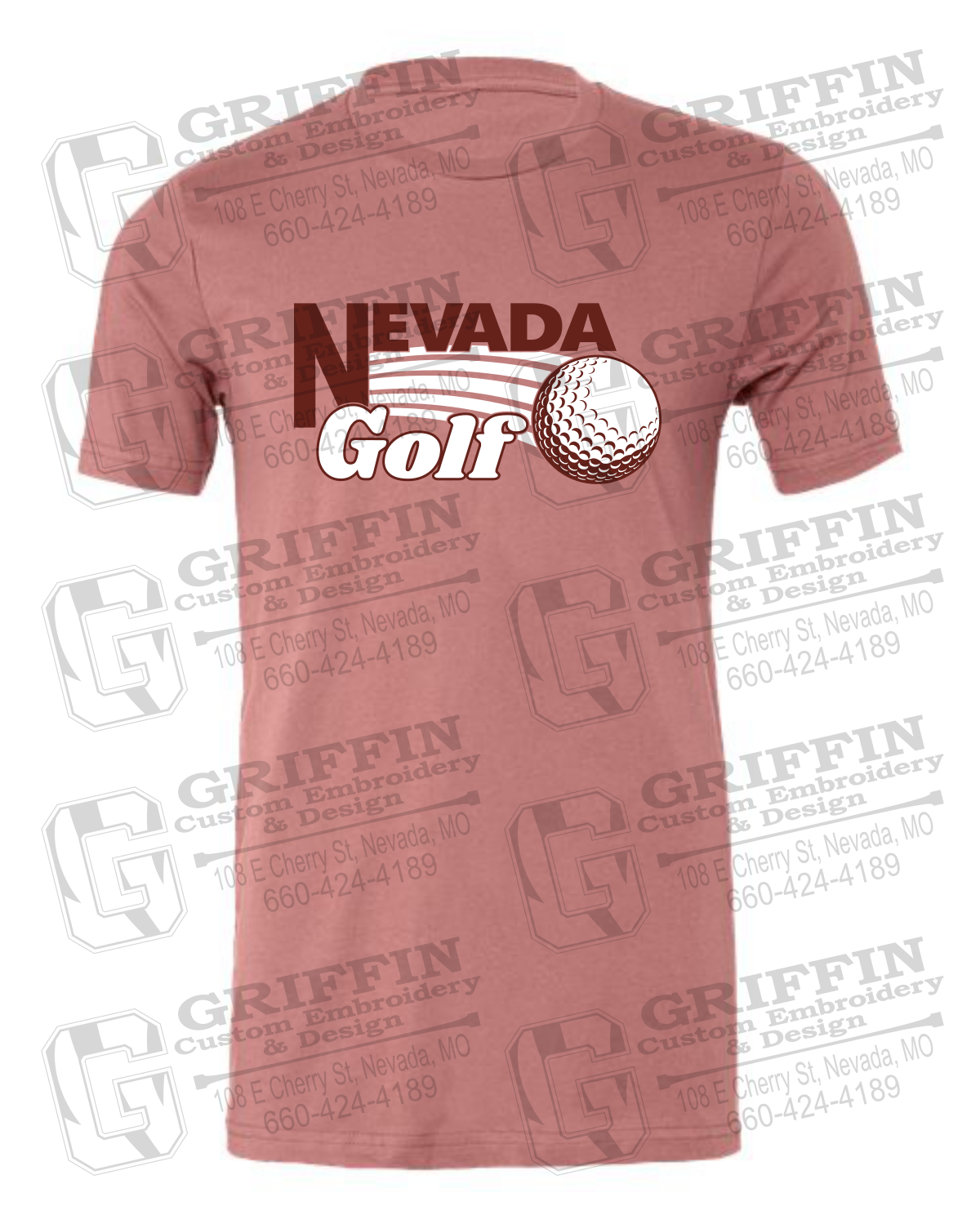 Cotton Short Sleeve T-Shirt - Golf - Nevada Tigers 21-W