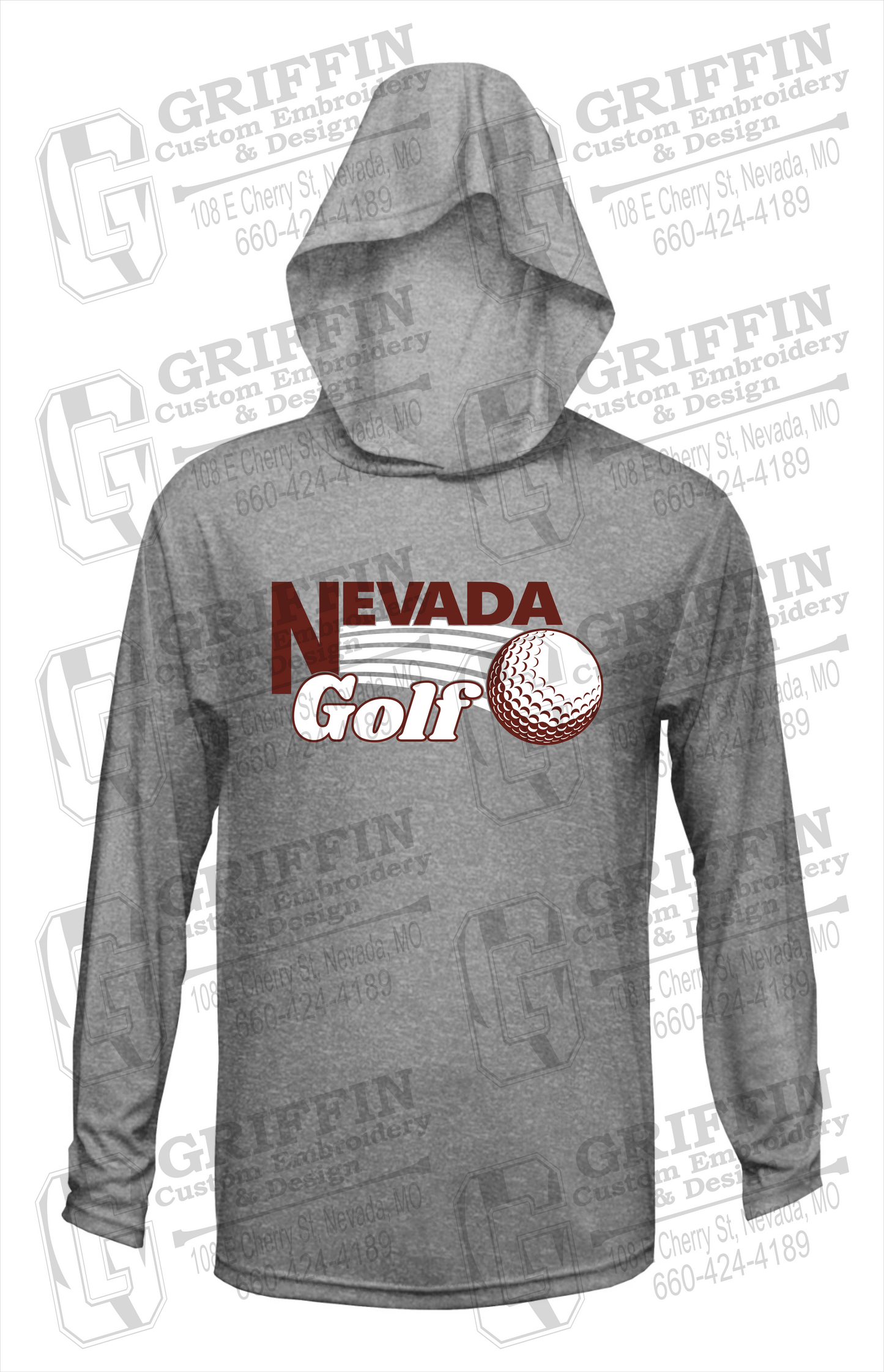 Dry-Fit T-Shirt Hoodie - Golf - Nevada Tigers 21-W