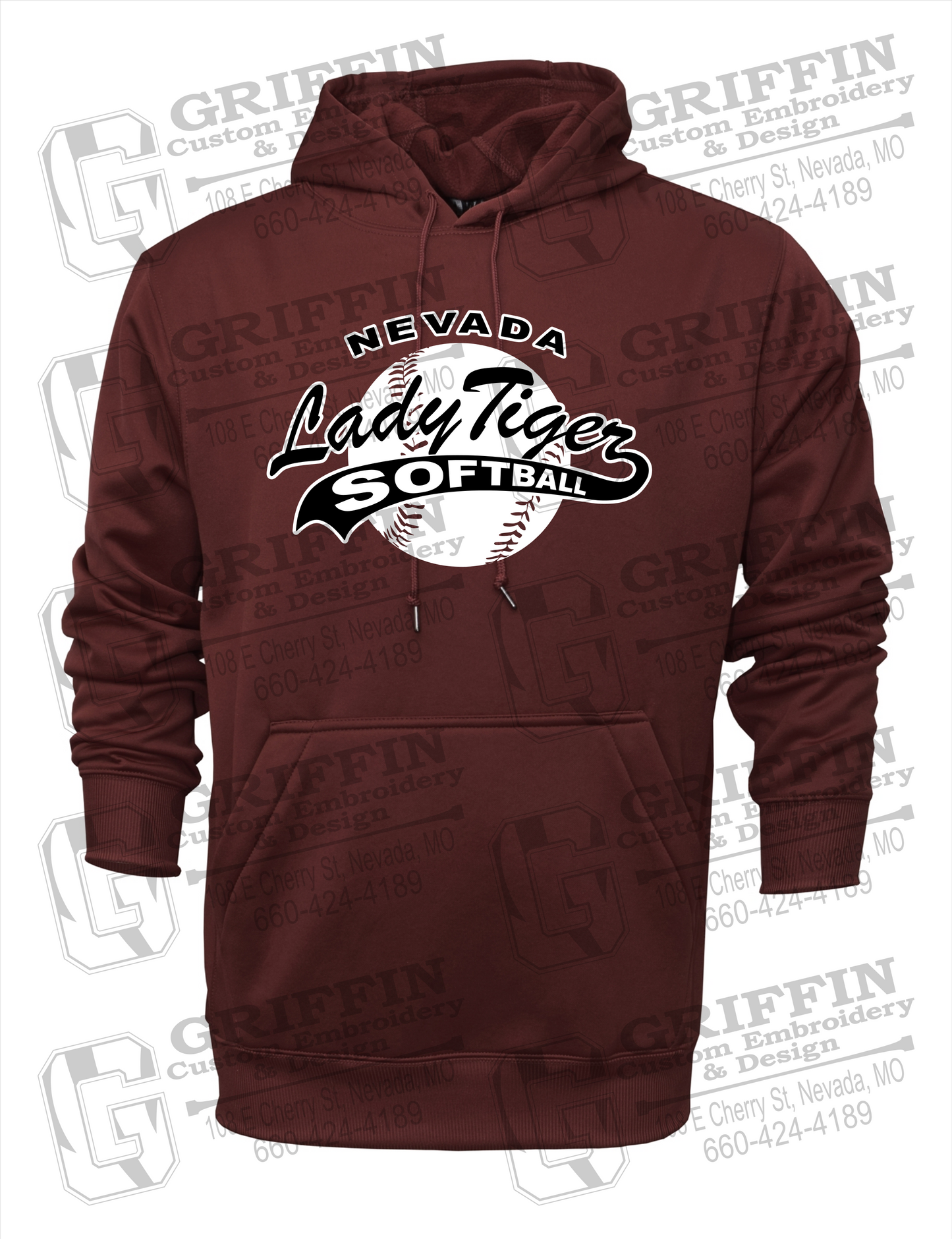 Performance Fleece Hoodie - Softball - Nevada Tigers 21-X