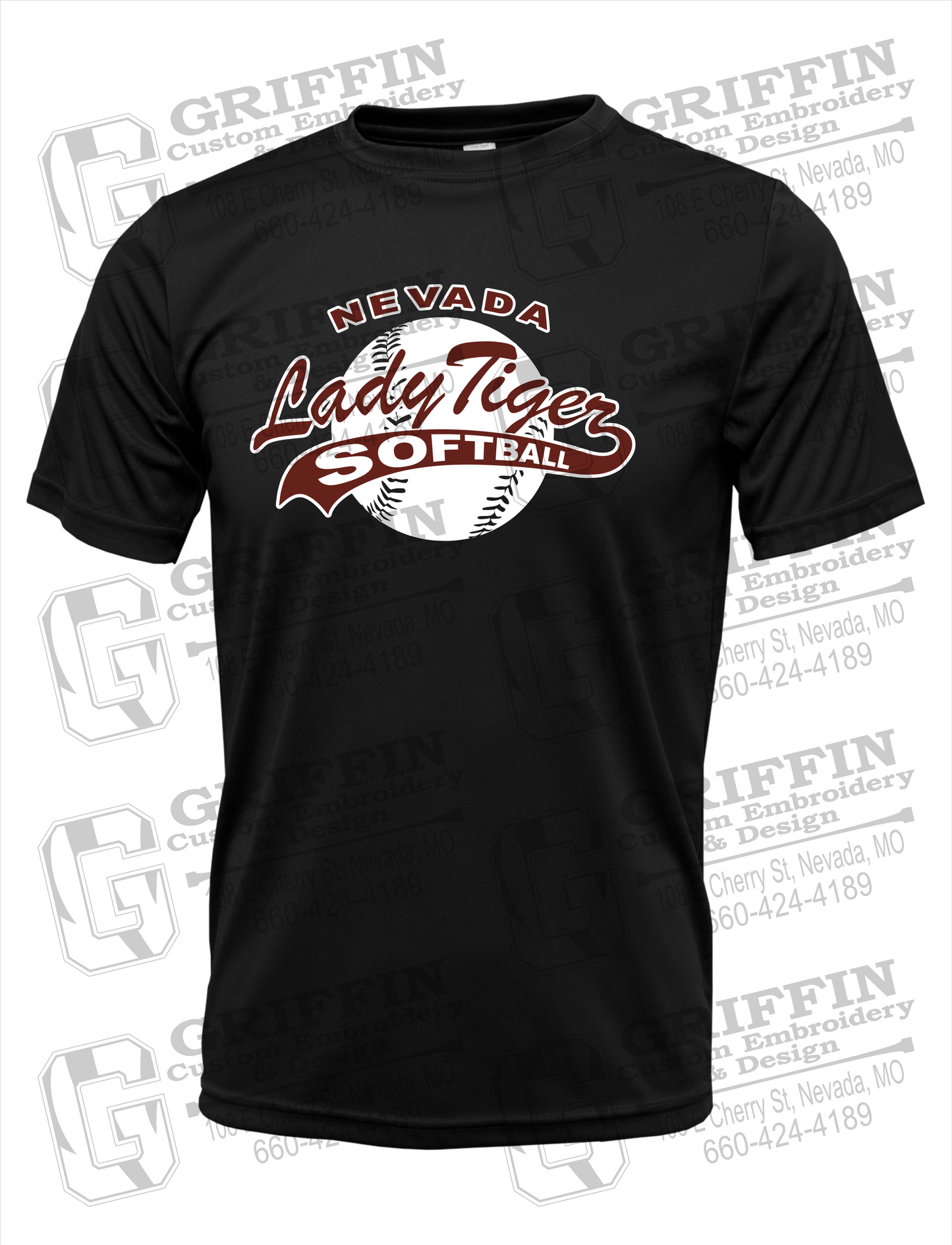 Dry-Fit Short Sleeve T-Shirt - Softball - Nevada Tigers 21-X