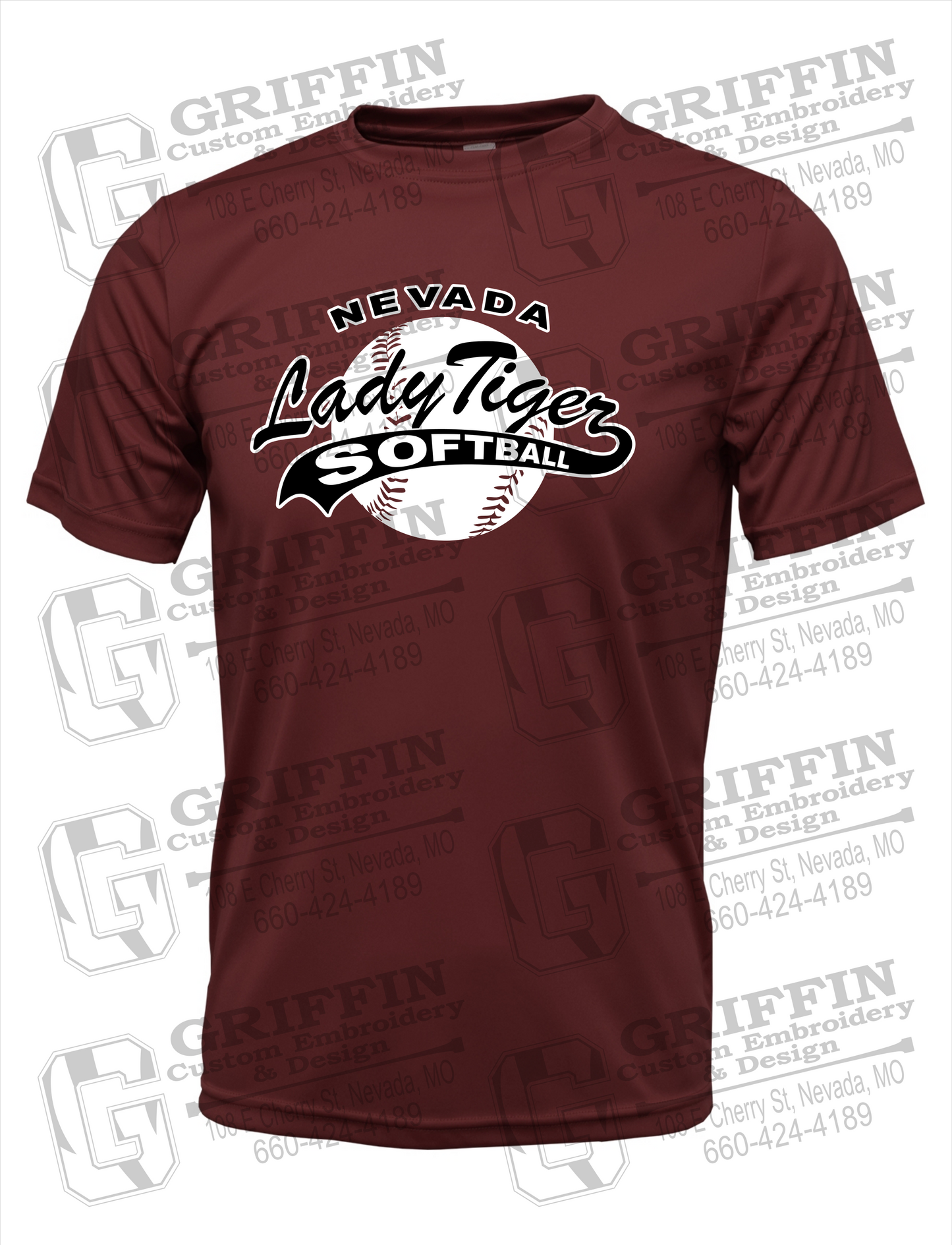 Dry-Fit Short Sleeve T-Shirt - Softball - Nevada Tigers 21-X