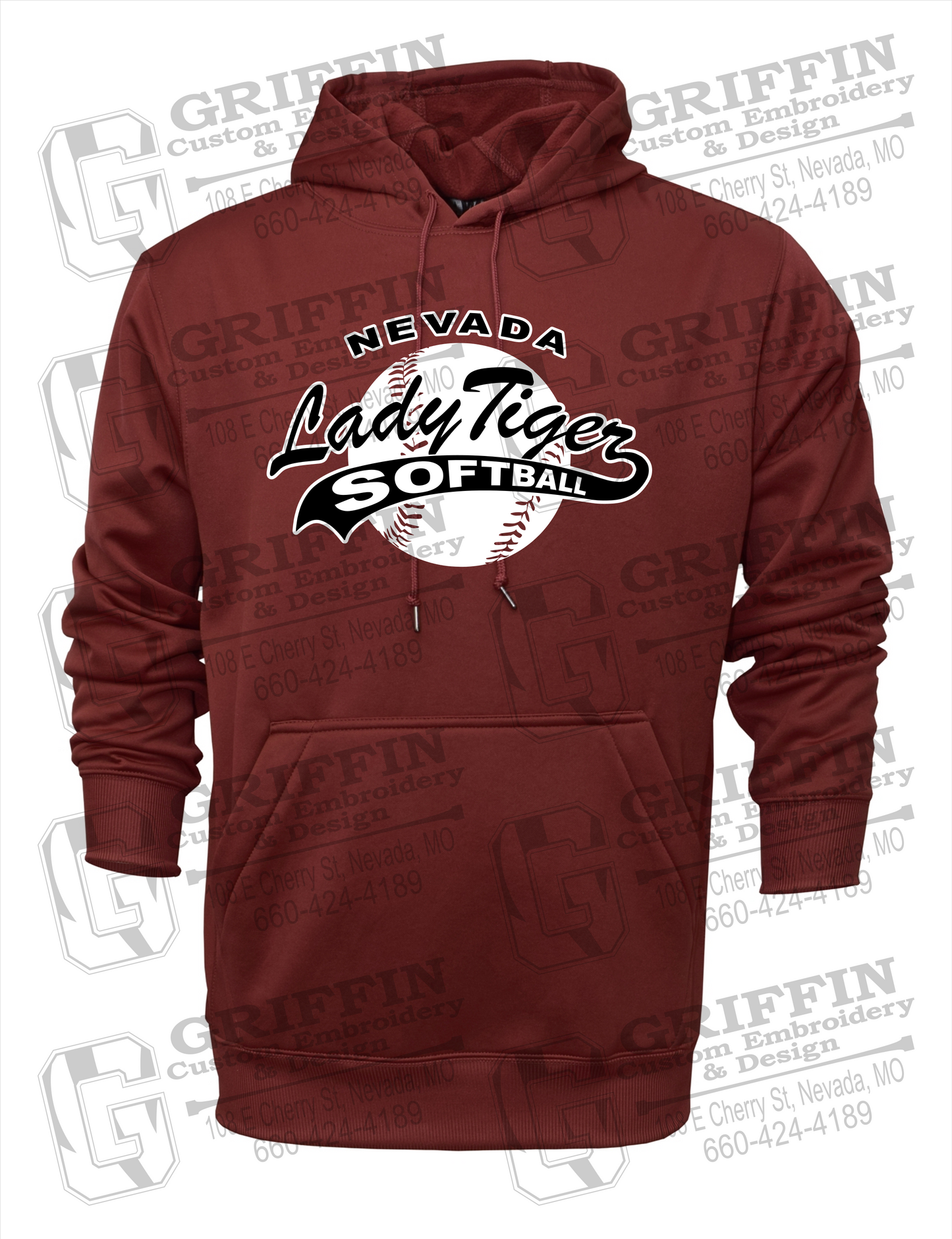 Performance Fleece Hoodie - Softball - Nevada Tigers 21-X