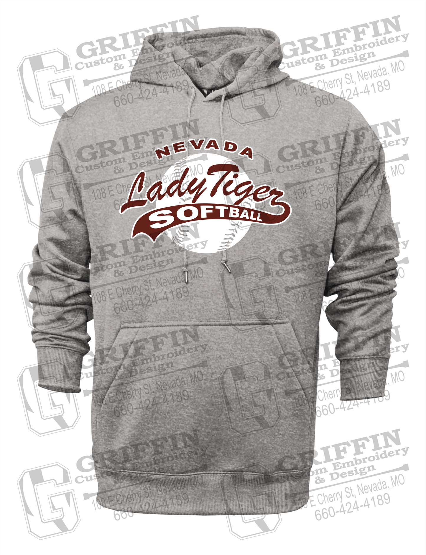Performance Fleece Hoodie - Softball - Nevada Tigers 21-X