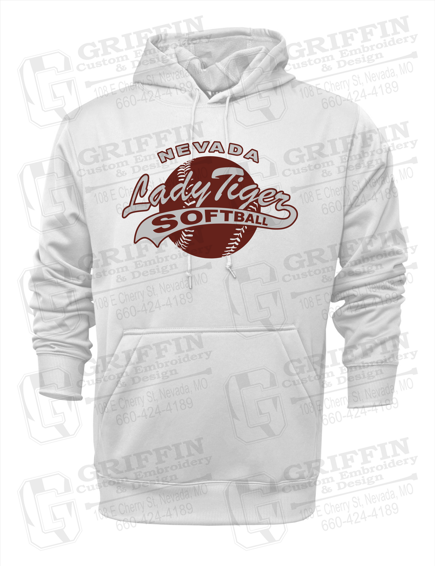 Performance Fleece Hoodie - Softball - Nevada Tigers 21-X
