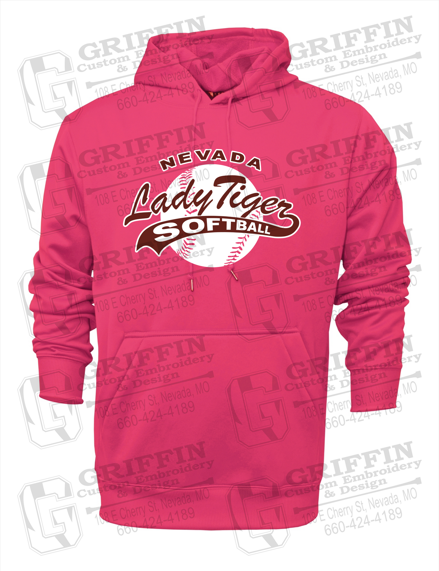Performance Fleece Hoodie - Softball - Nevada Tigers 21-X