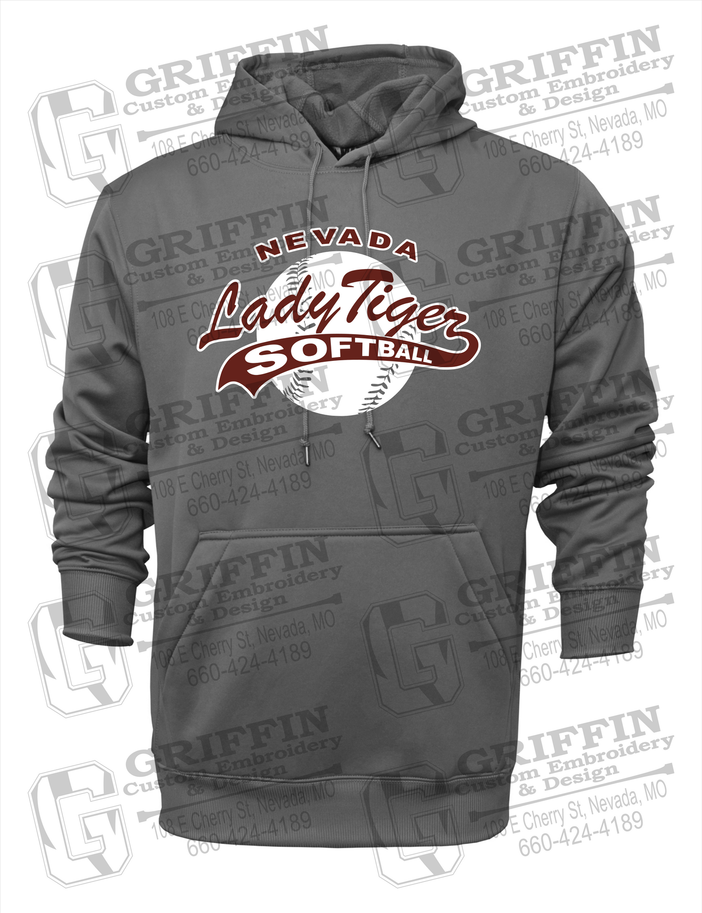 Performance Fleece Hoodie - Softball - Nevada Tigers 21-X