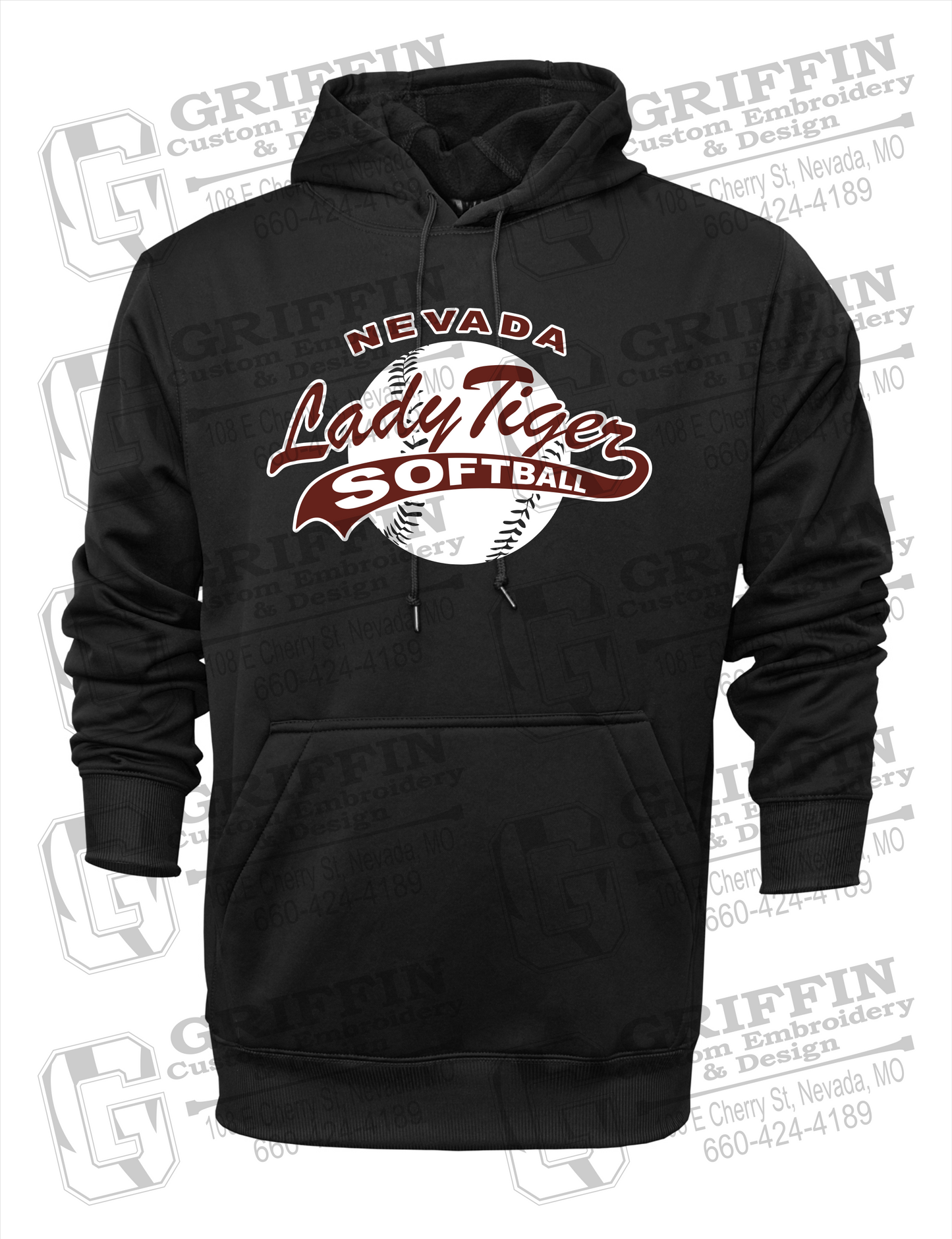 Performance Fleece Hoodie - Softball - Nevada Tigers 21-X