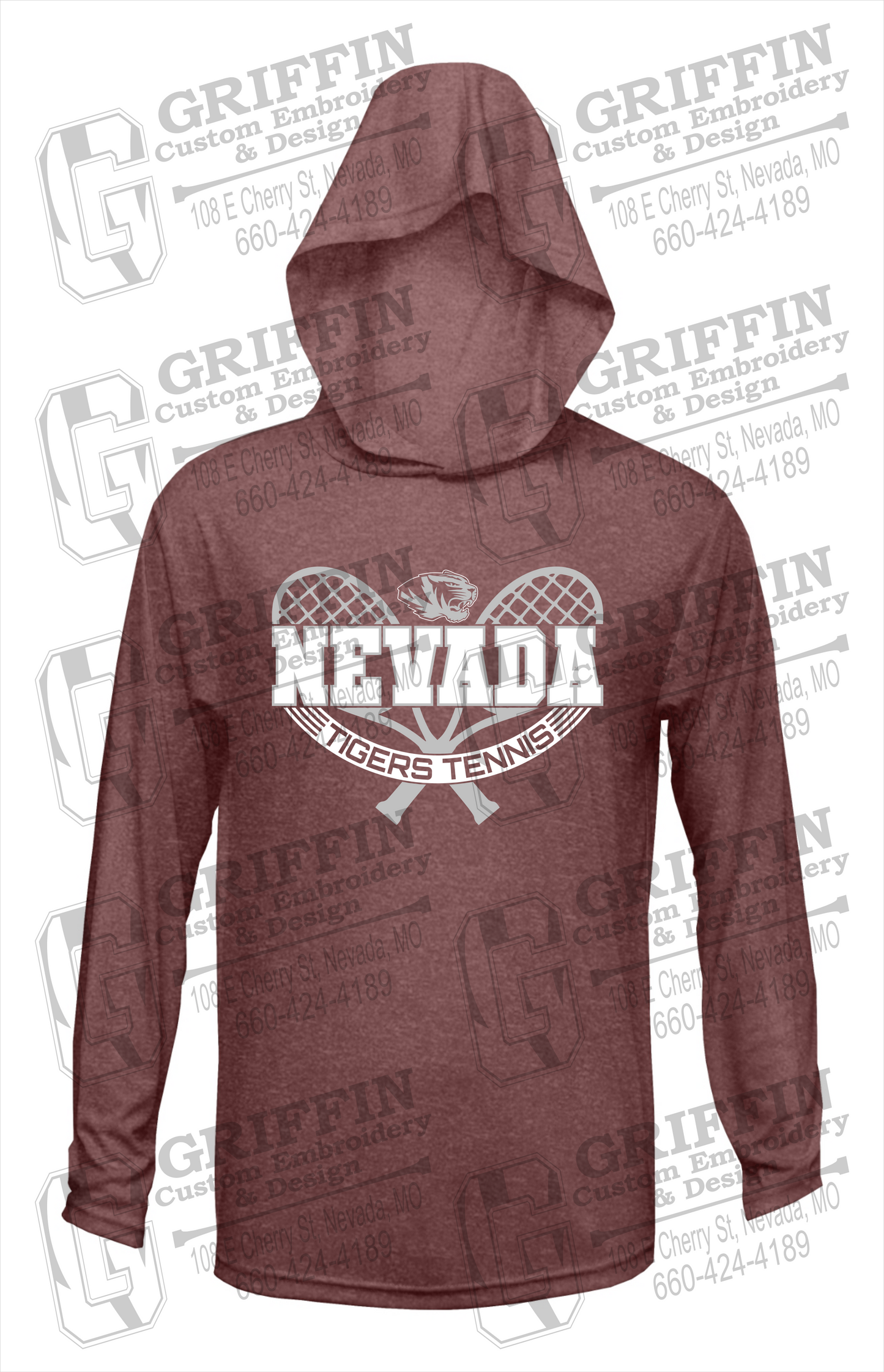 Dry-Fit T-Shirt Hoodie - Tennis - Nevada Tigers 21-Y