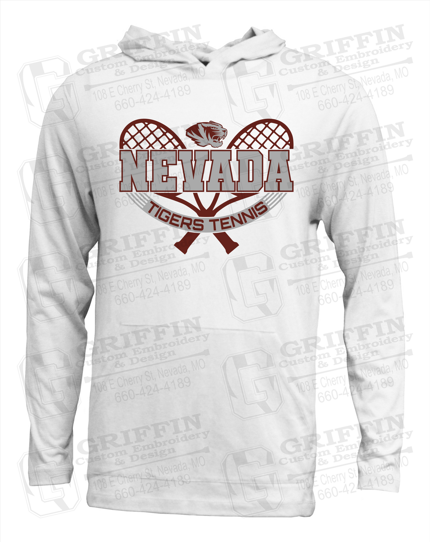 Nevada Tigers 21-Y T-Shirt Hoodie - Tennis
