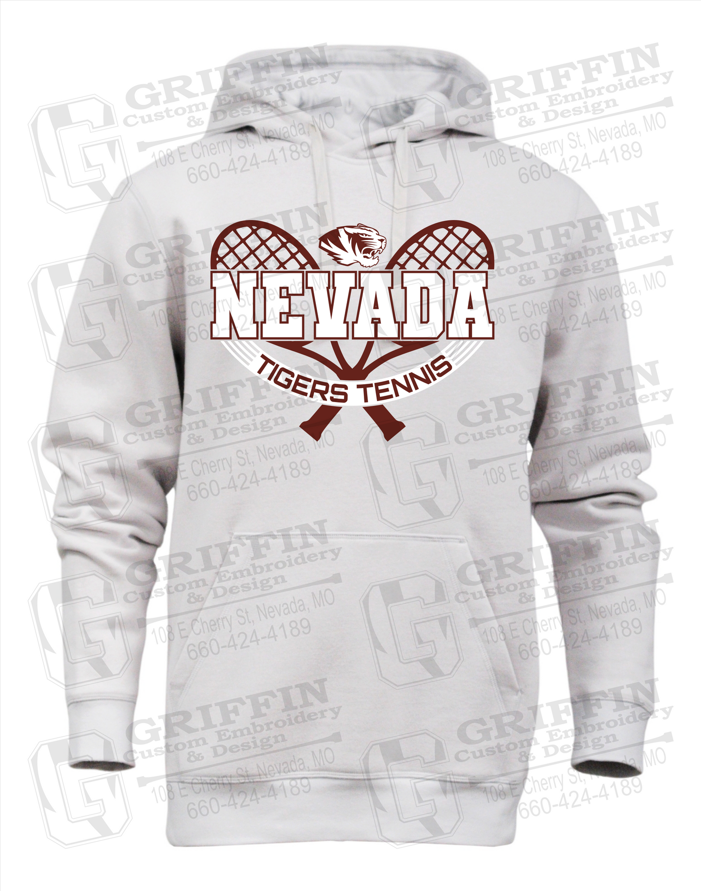 Heavyweight Fleece Hoodie - Tennis - Nevada Tigers 21-Y