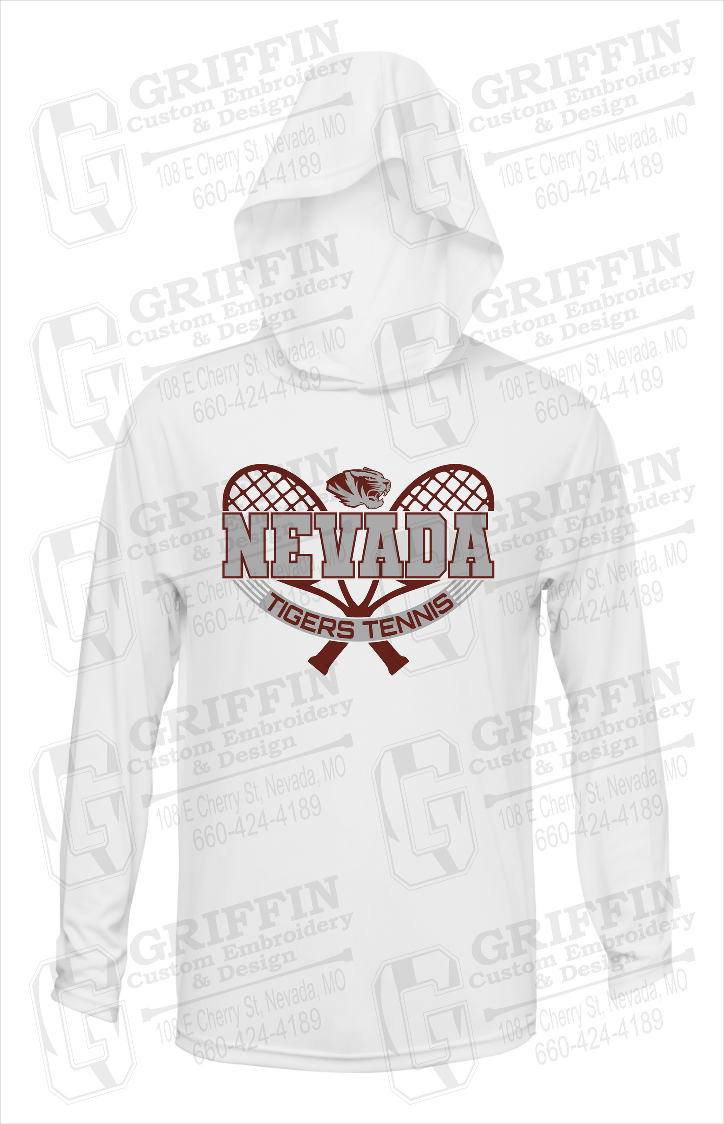 Dry-Fit T-Shirt Hoodie - Tennis - Nevada Tigers 21-Y
