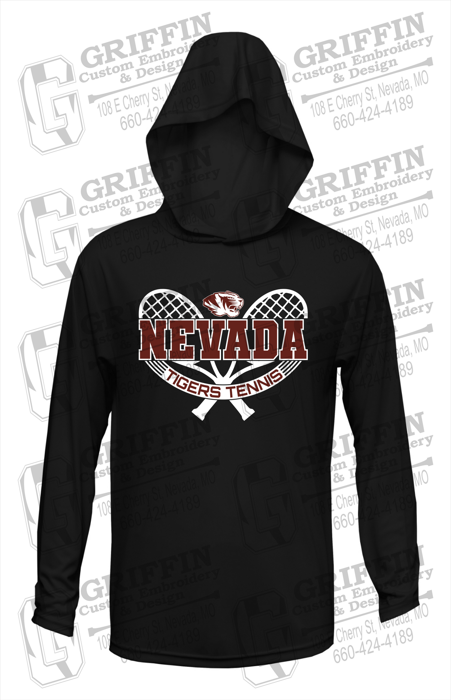 Dry-Fit T-Shirt Hoodie - Tennis - Nevada Tigers 21-Y