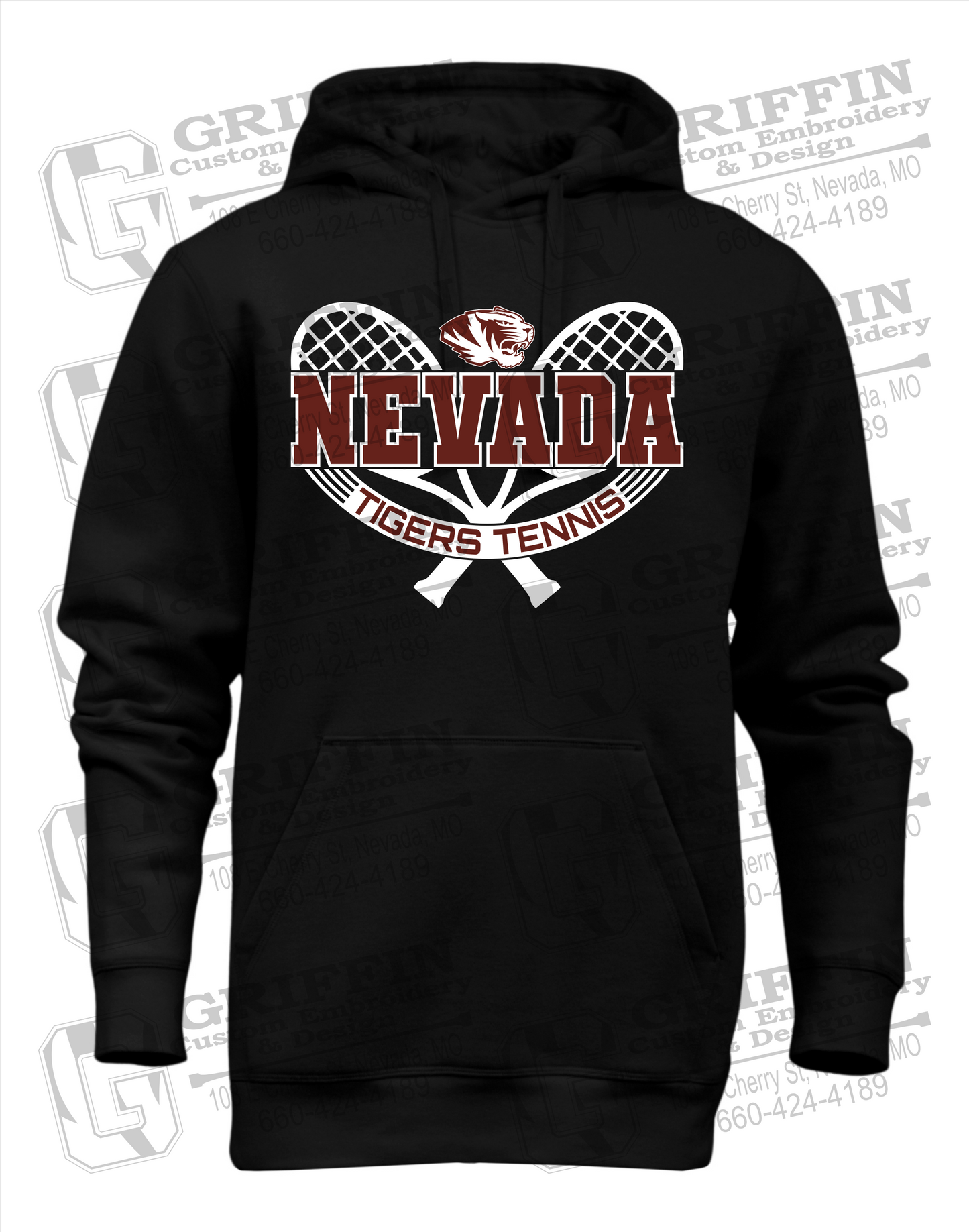 Nevada Tigers 21-Y Heavyweight Hoodie - Tennis