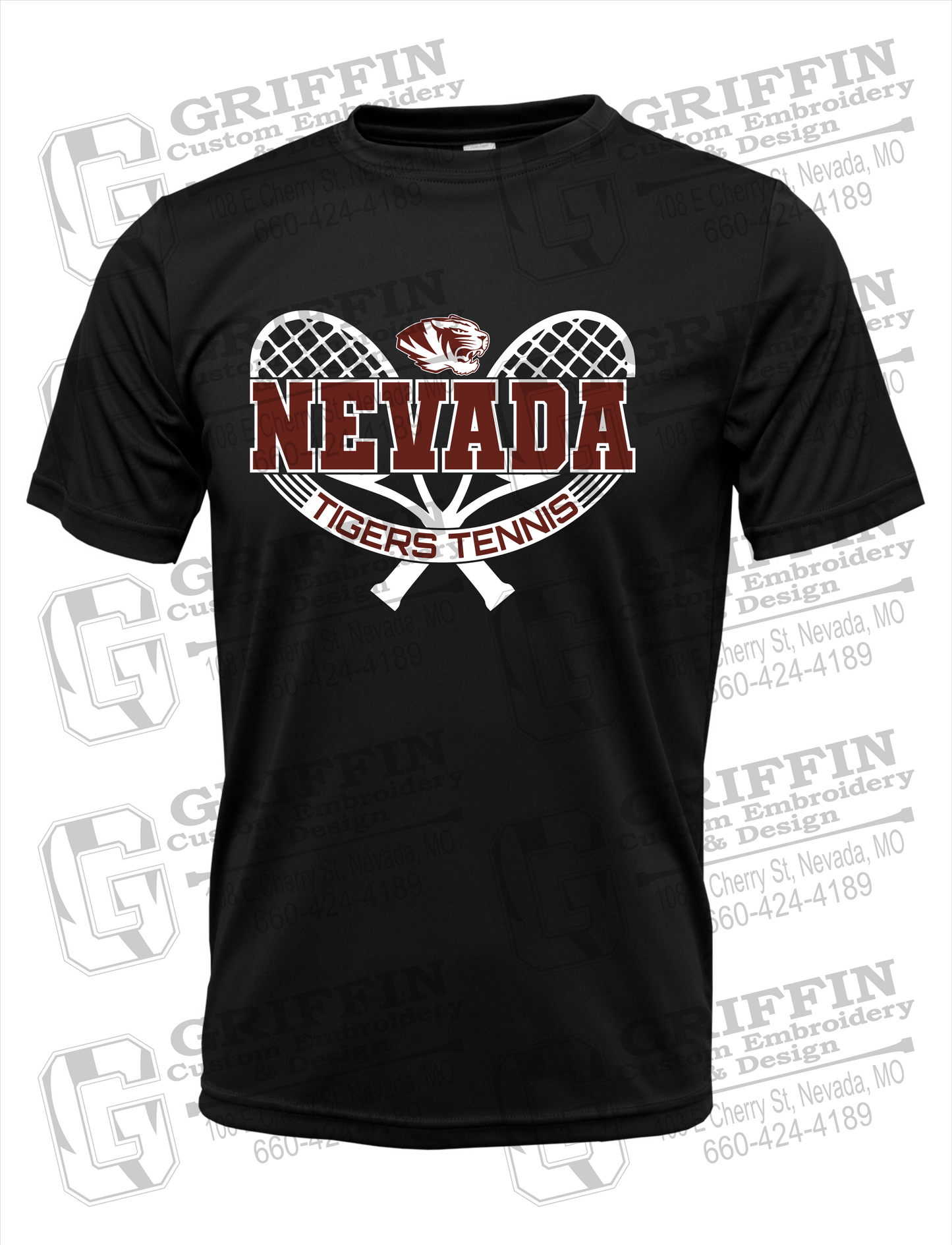 Dry-Fit Short Sleeve T-Shirt - Tennis - Nevada Tigers 21-Y