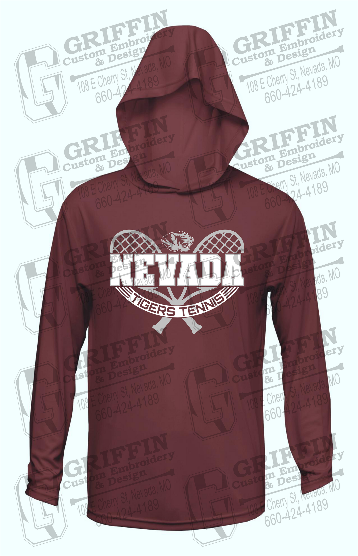 Dry-Fit T-Shirt Hoodie - Tennis - Nevada Tigers 21-Y
