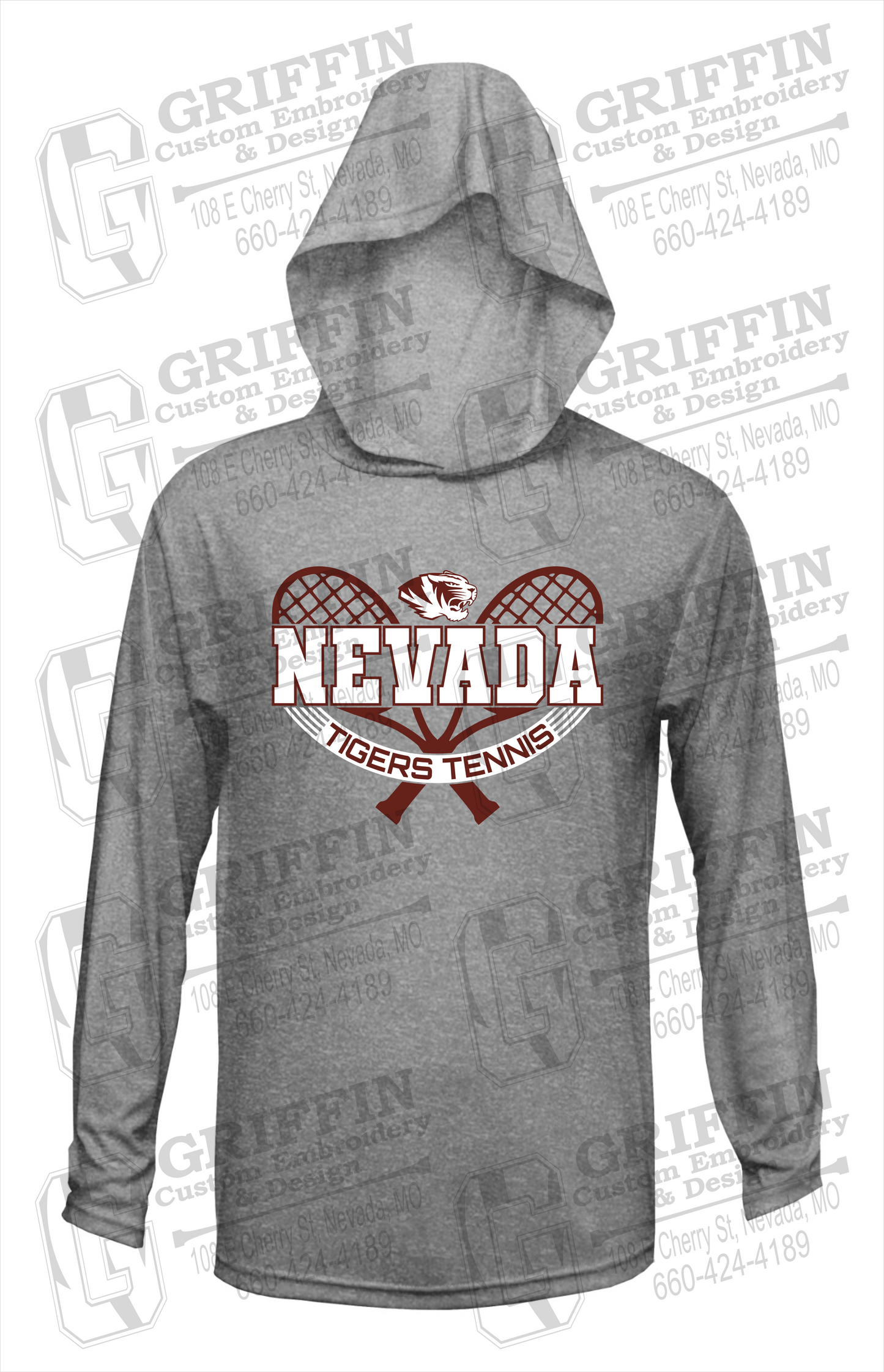 Dry-Fit T-Shirt Hoodie - Tennis - Nevada Tigers 21-Y