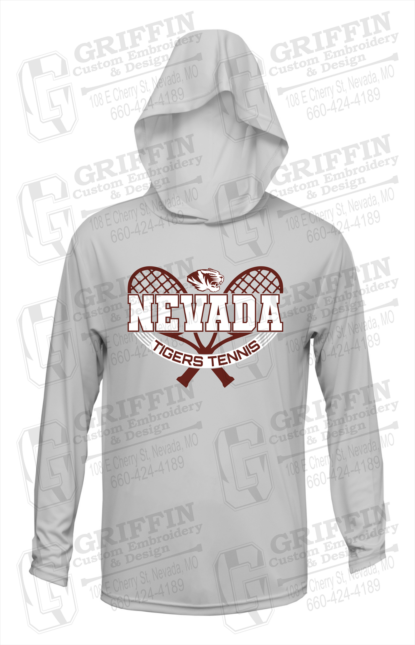 Dry-Fit T-Shirt Hoodie - Tennis - Nevada Tigers 21-Y