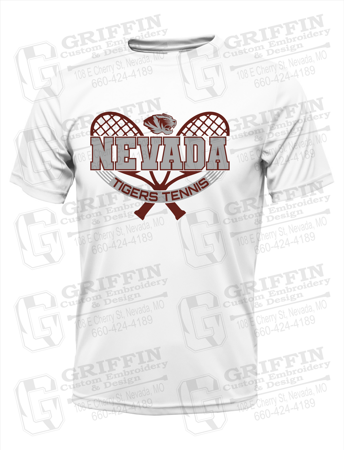 Dry-Fit Short Sleeve T-Shirt - Tennis - Nevada Tigers 21-Y
