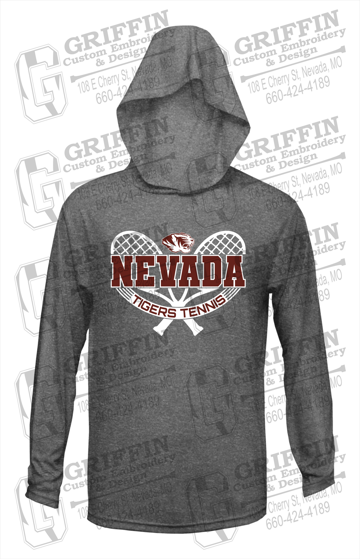 Dry-Fit T-Shirt Hoodie - Tennis - Nevada Tigers 21-Y
