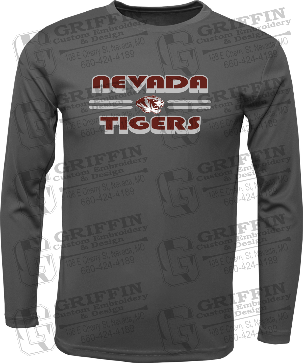 Dry-Fit Long Sleeve T-Shirt - Nevada Tigers 22-A