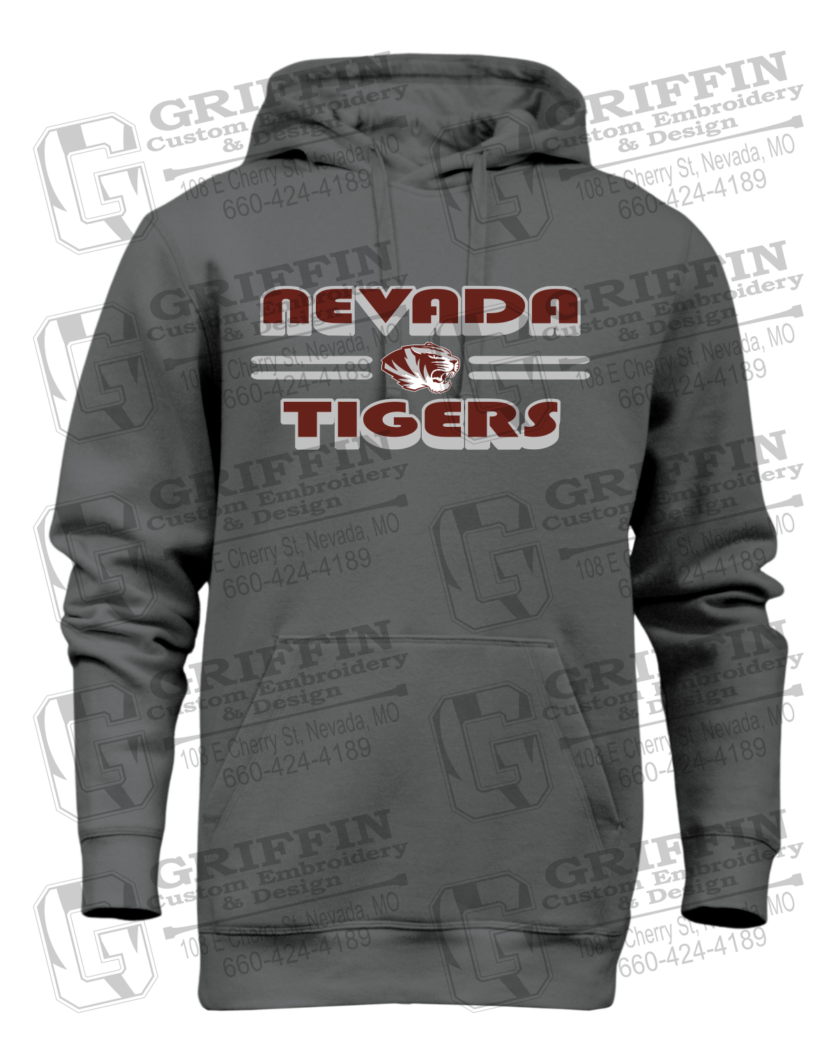 Heavyweight Fleece Hoodie - Nevada Tigers 22-A