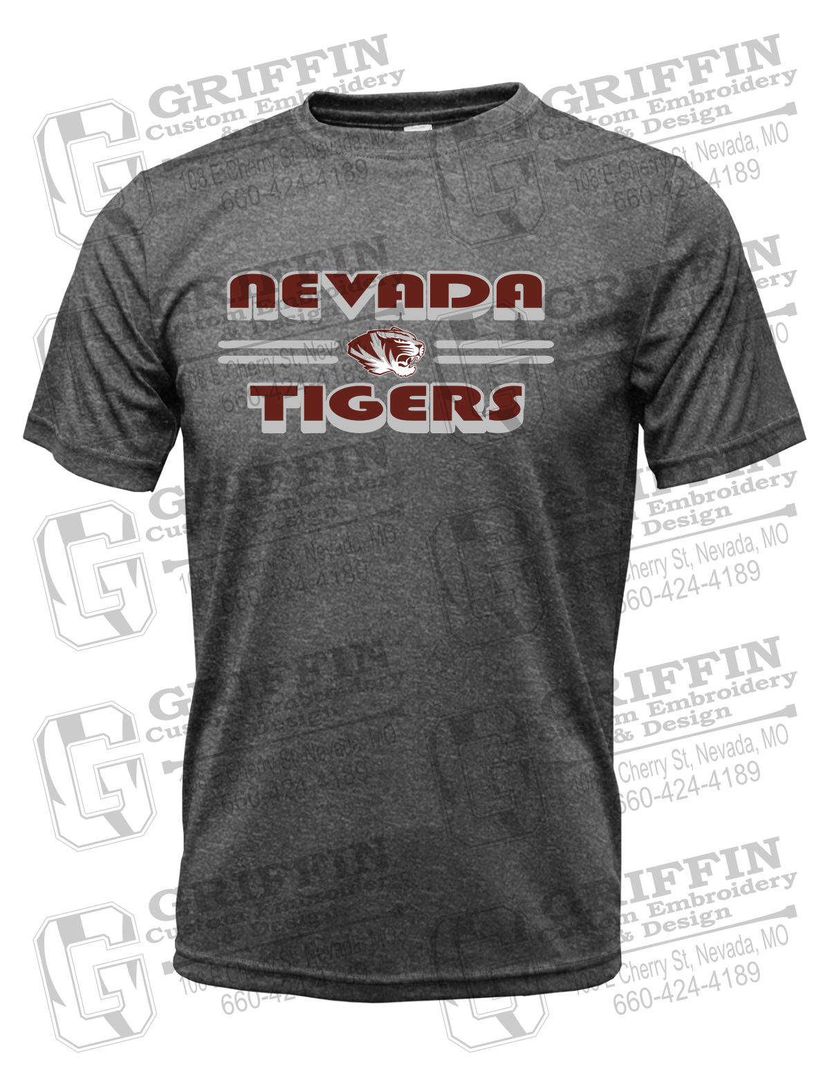 Dry-Fit Short Sleeve T-Shirt - Nevada Tigers 22-A