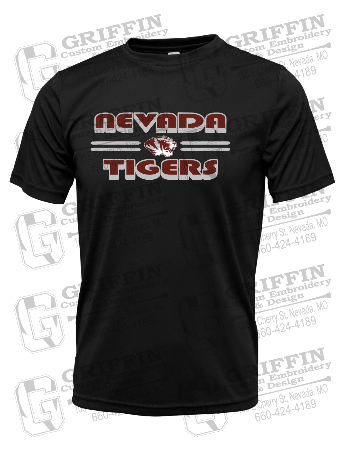 Dry-Fit Short Sleeve T-Shirt - Nevada Tigers 22-A
