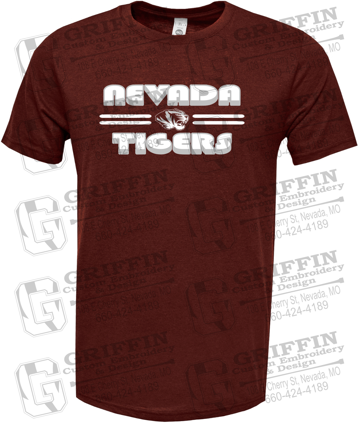 Soft-Tek Short Sleeve T-Shirt - Nevada Tigers 22-A