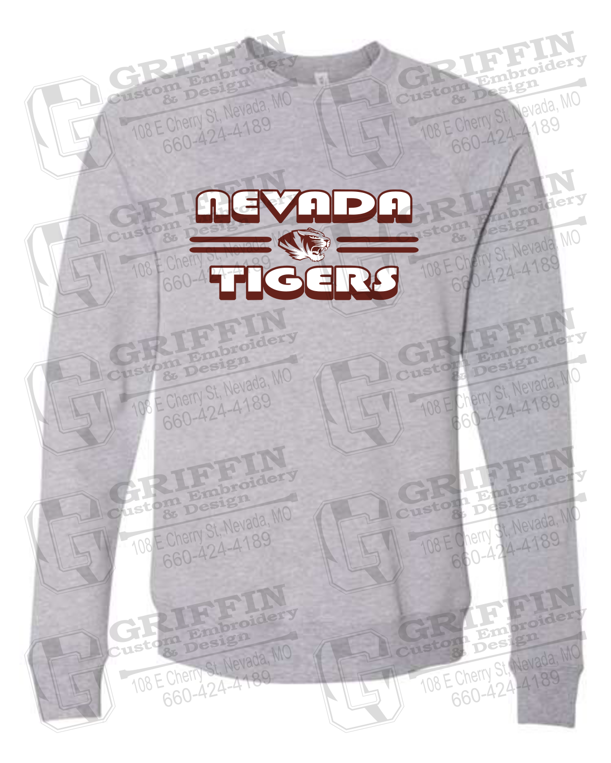 Sponge Fleece Sweatshirt - Nevada Tigers 22-A