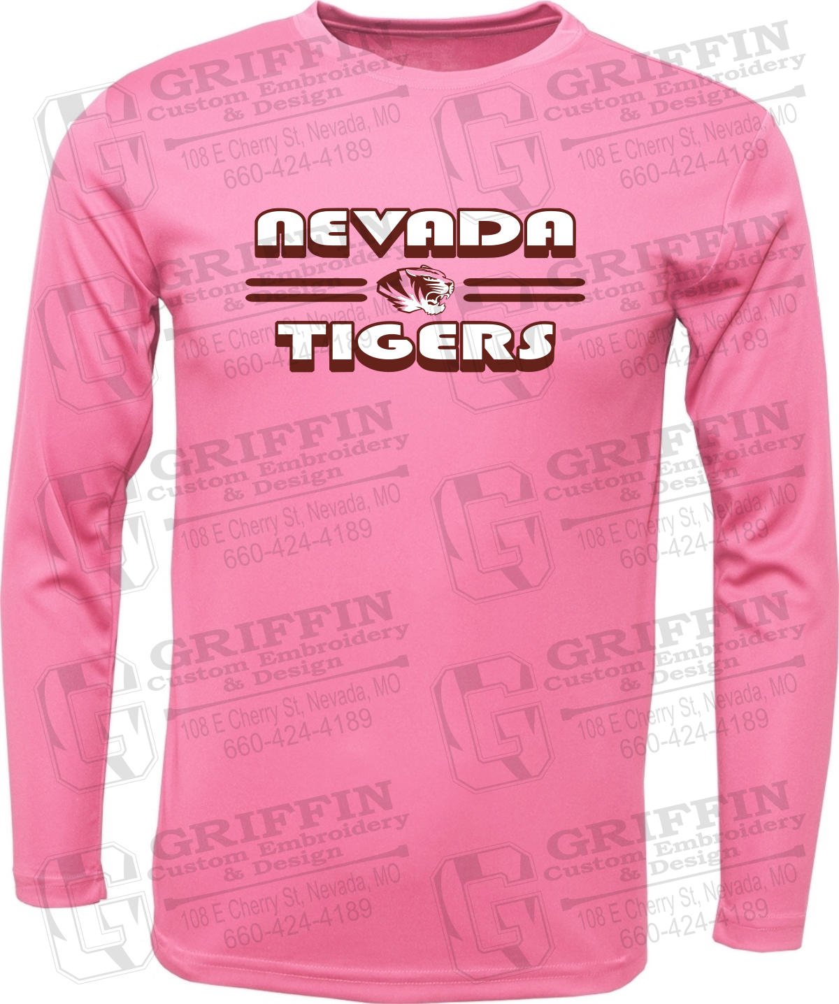 Toddler Dry-Fit Long Sleeve T-Shirt - Nevada Tigers 22-A