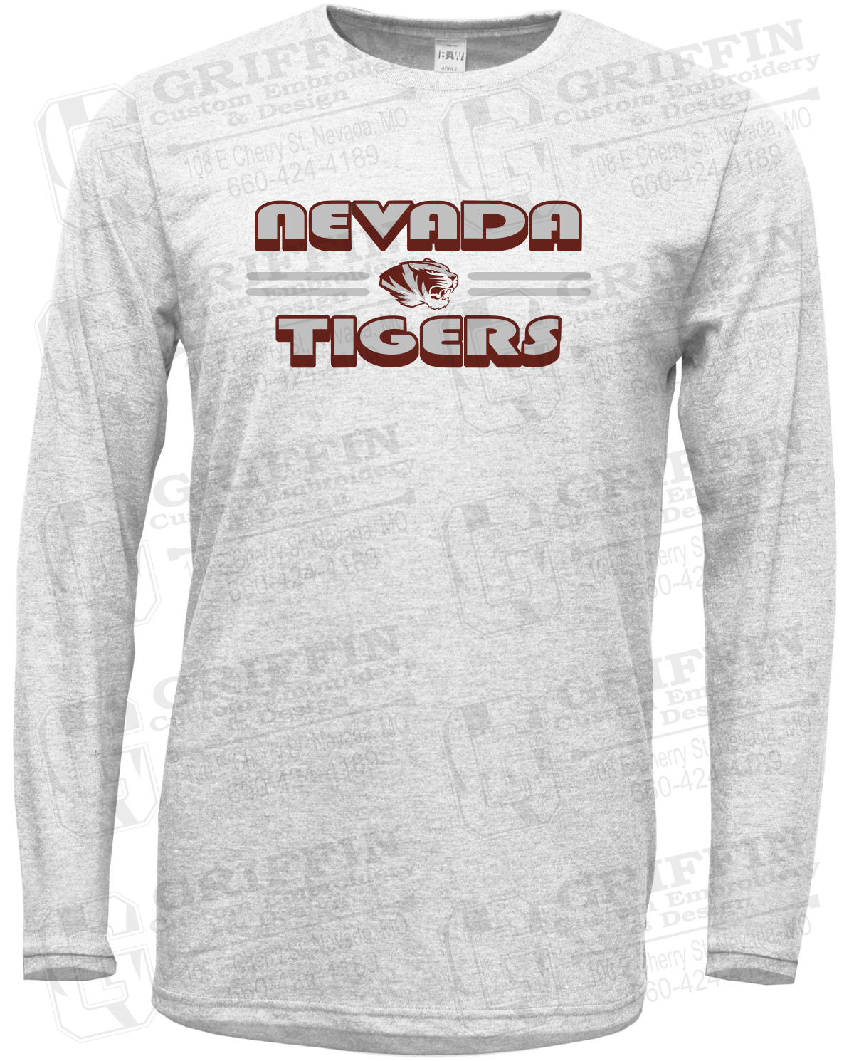 Soft-Tek Long Sleeve T-Shirt - Nevada Tigers 22-A