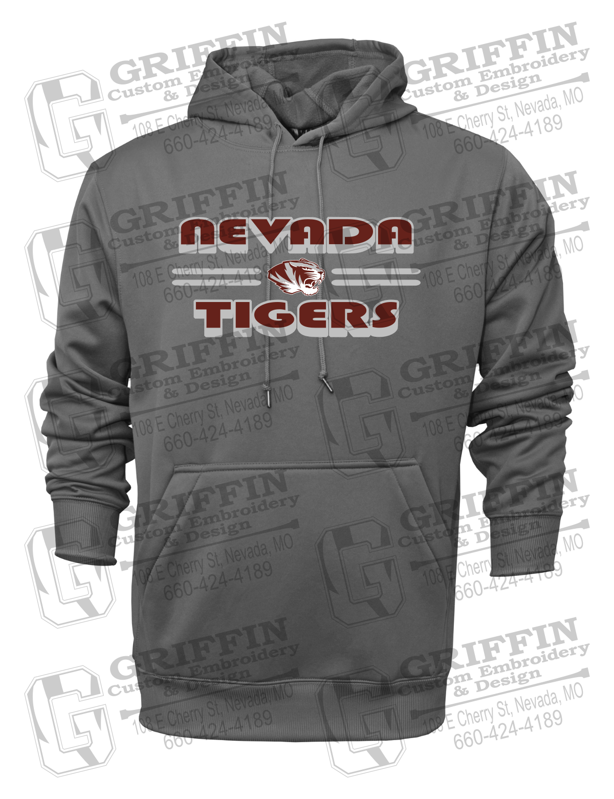Performance Fleece Hoodie - Nevada Tigers 22-A